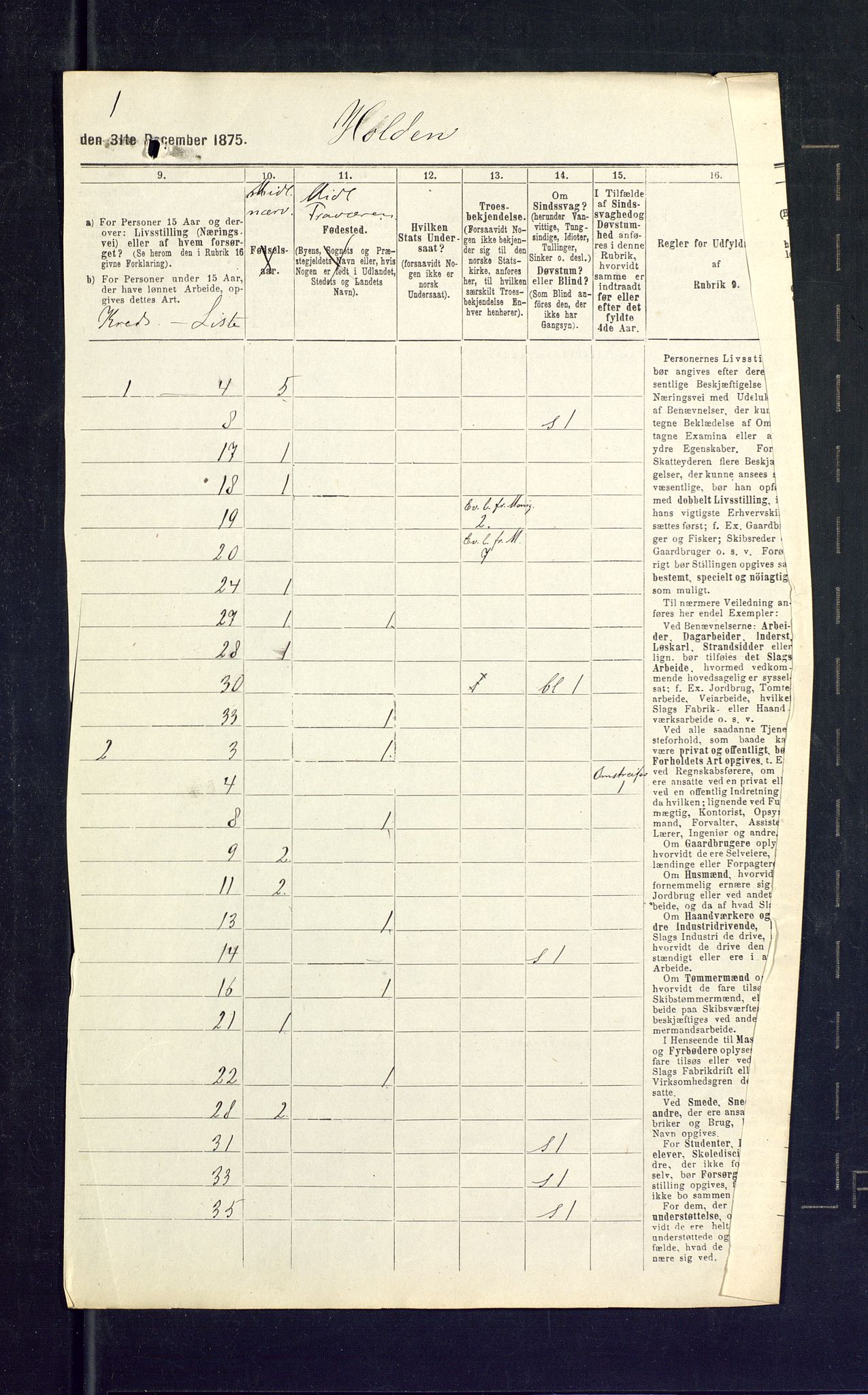 SAKO, 1875 census for 0819P Holla, 1875, p. 41