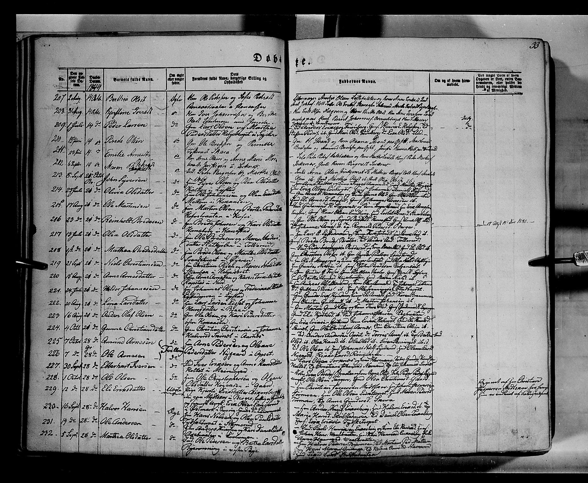 Grue prestekontor, AV/SAH-PREST-036/H/Ha/Haa/L0008: Parish register (official) no. 8, 1847-1858, p. 33