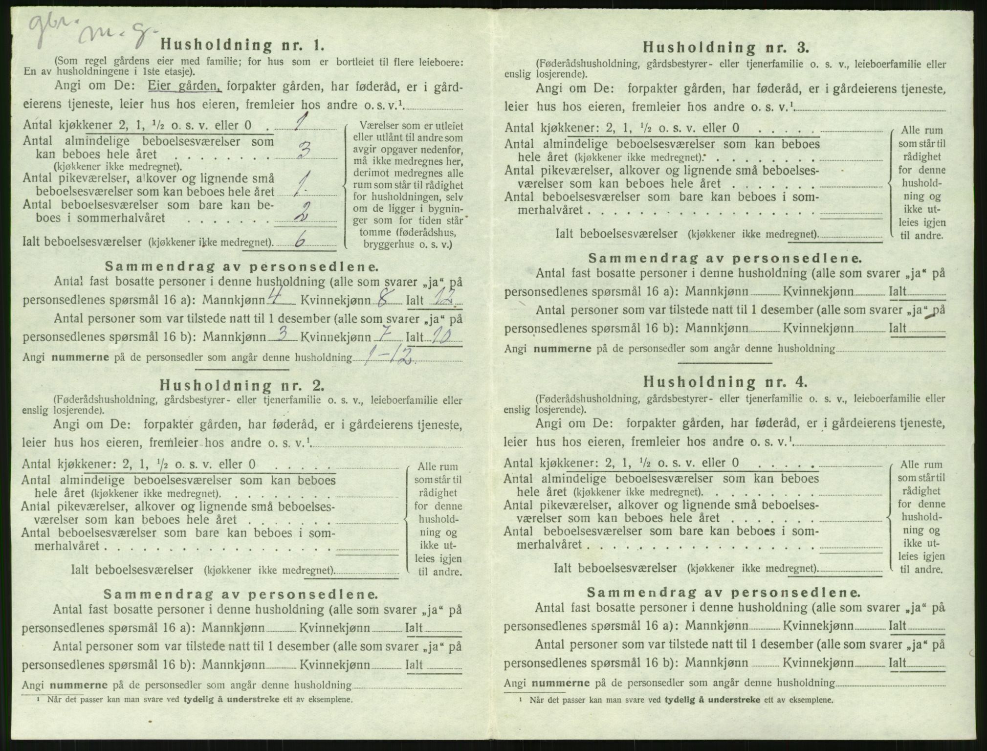 SAT, 1920 census for Bolsøy, 1920, p. 1338