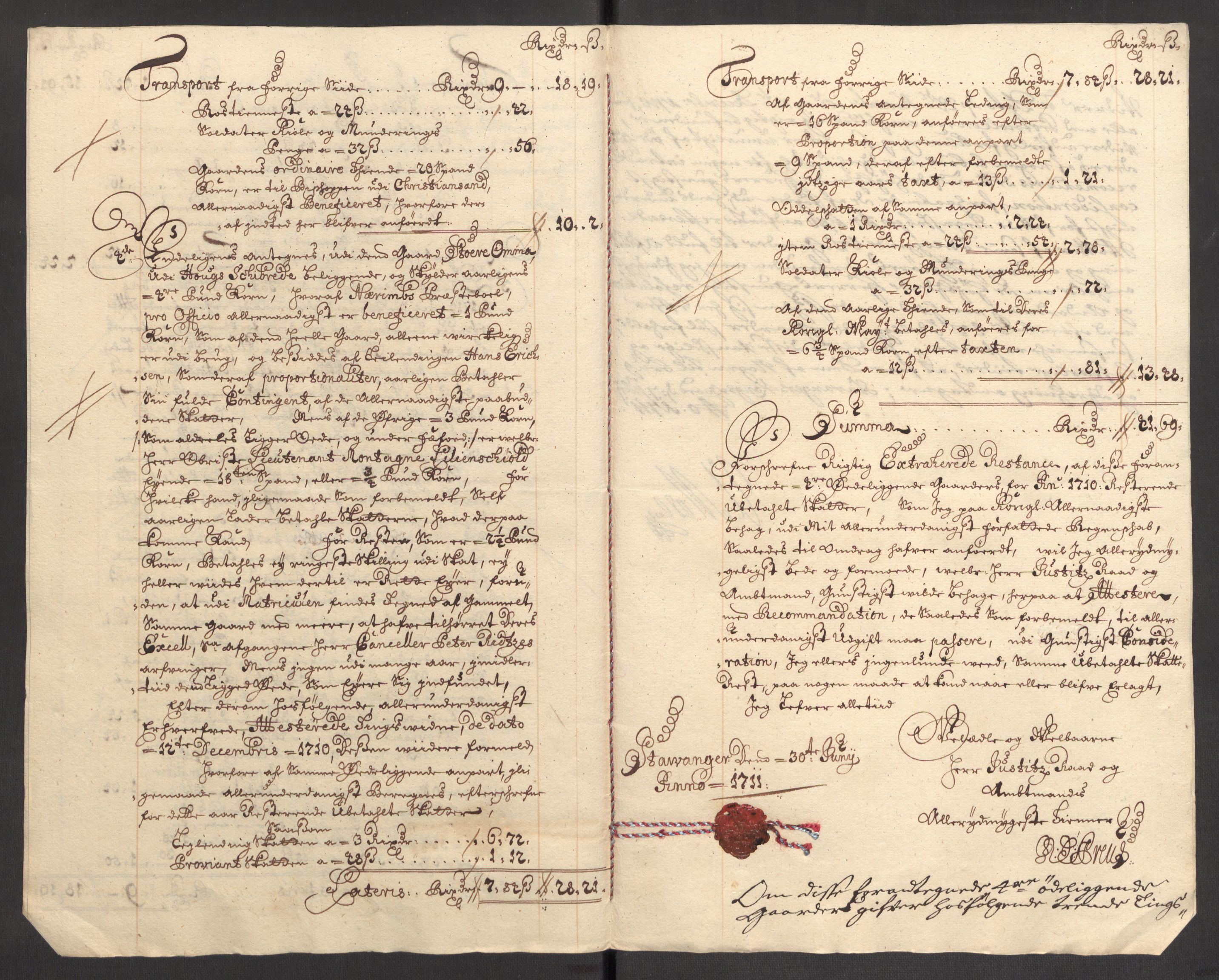 Rentekammeret inntil 1814, Reviderte regnskaper, Fogderegnskap, AV/RA-EA-4092/R46/L2734: Fogderegnskap Jæren og Dalane, 1709-1710, p. 198