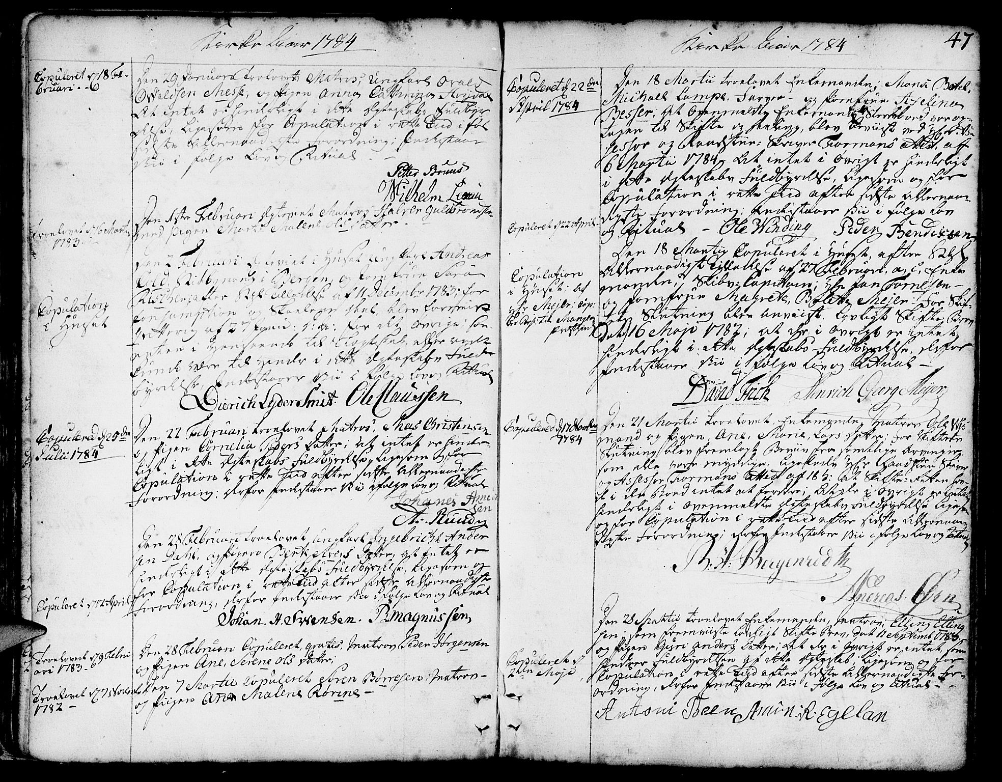 Nykirken Sokneprestembete, SAB/A-77101/H/Haa/L0008: Parish register (official) no. A 8, 1776-1814, p. 47