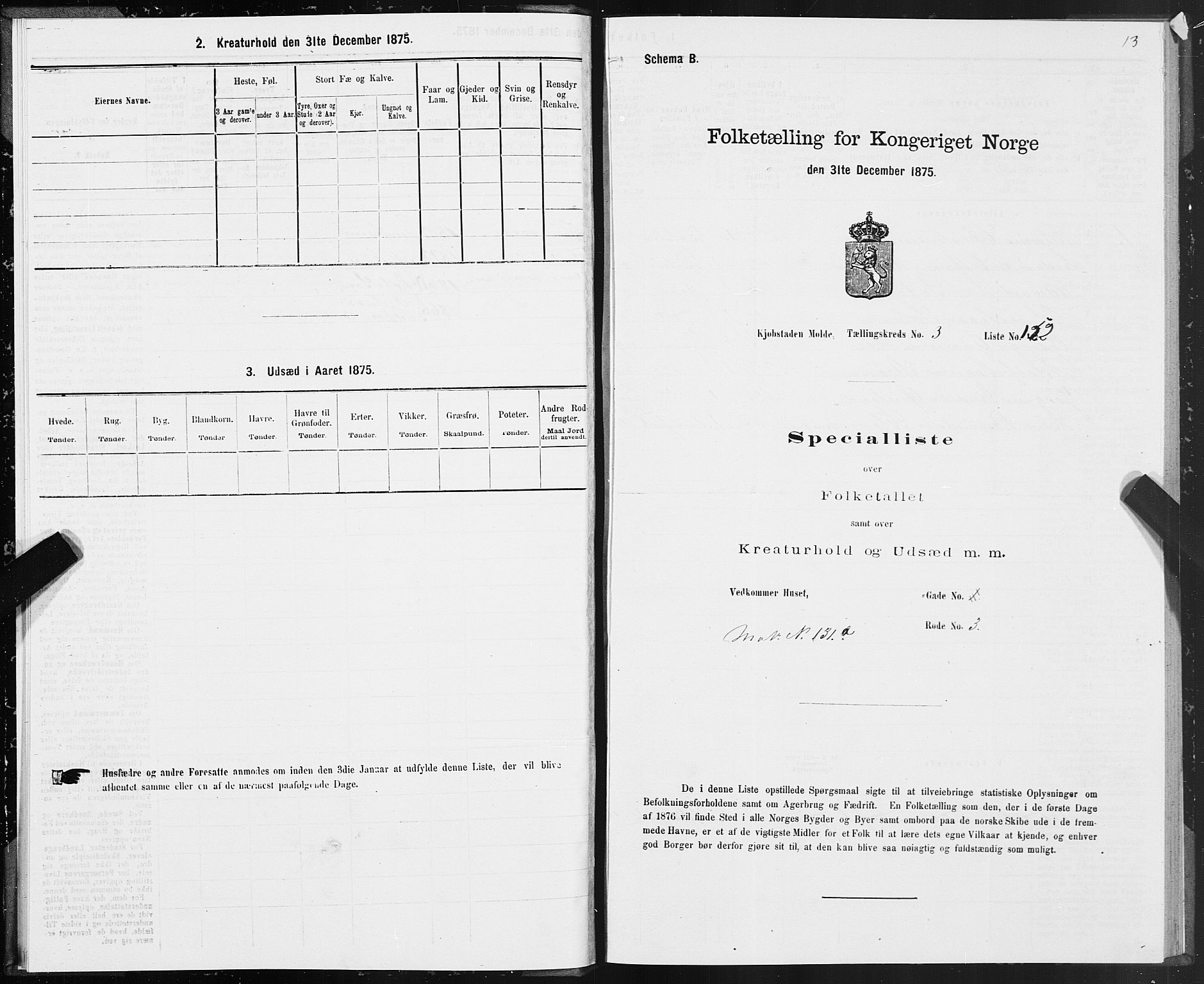 SAT, 1875 census for 1502P Molde, 1875, p. 2013