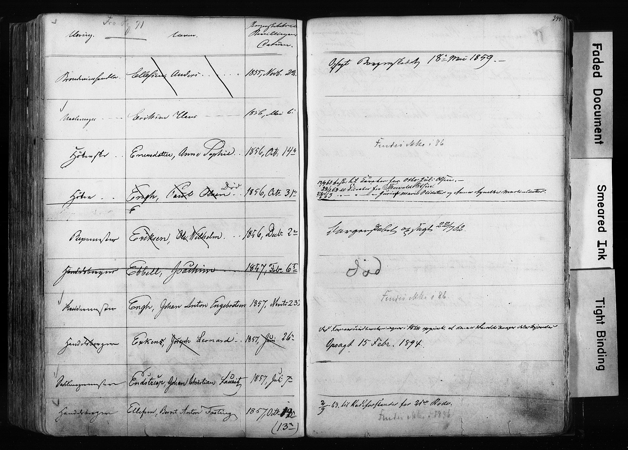 Kristiania magistrat, AV/SAO-A-10711/F/Fb/L0003: Borgerrulle, 1842-1860, p. 347