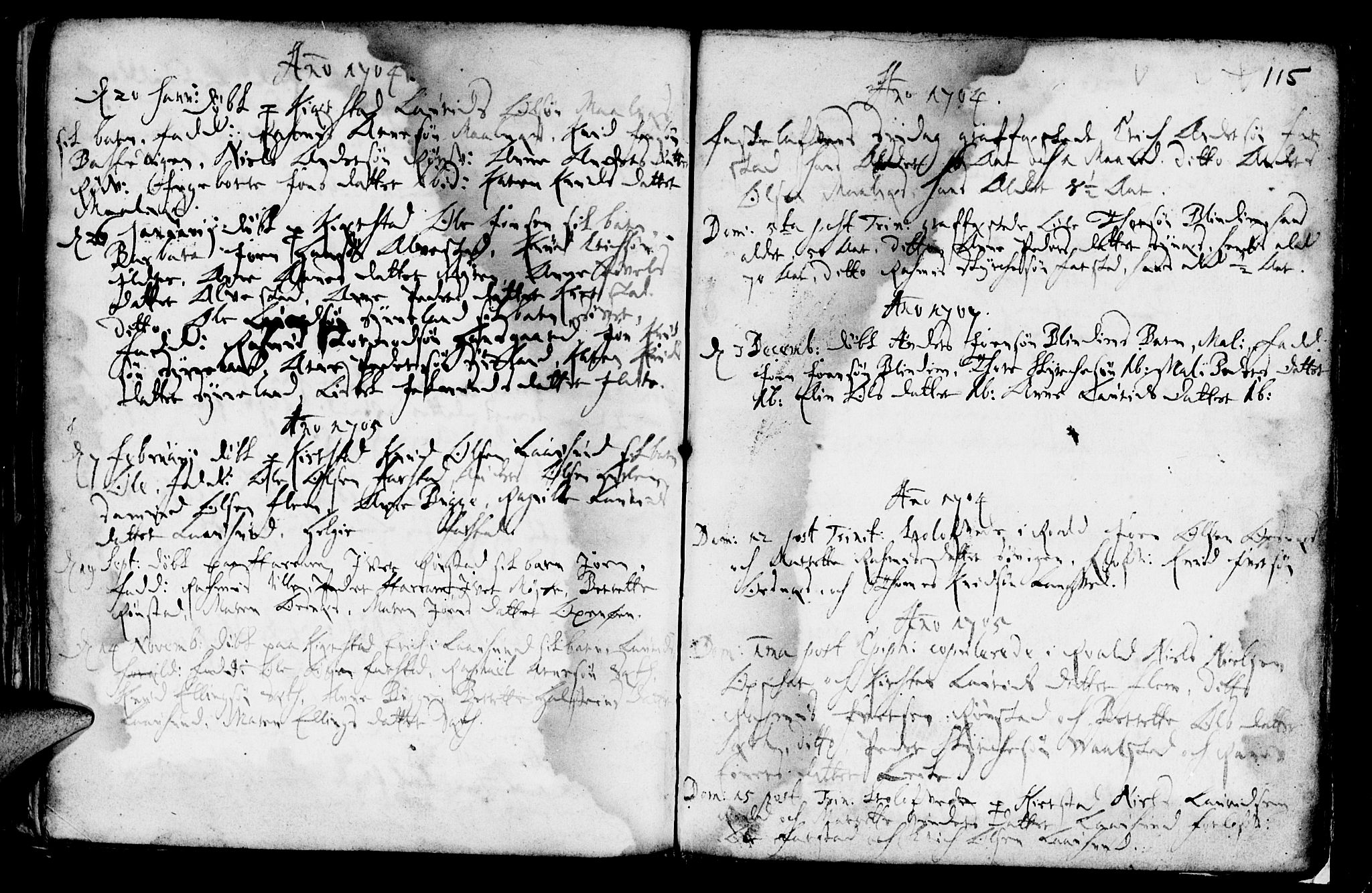 Ministerialprotokoller, klokkerbøker og fødselsregistre - Møre og Romsdal, SAT/A-1454/536/L0492: Parish register (official) no. 536A01 /2, 1689-1738, p. 115