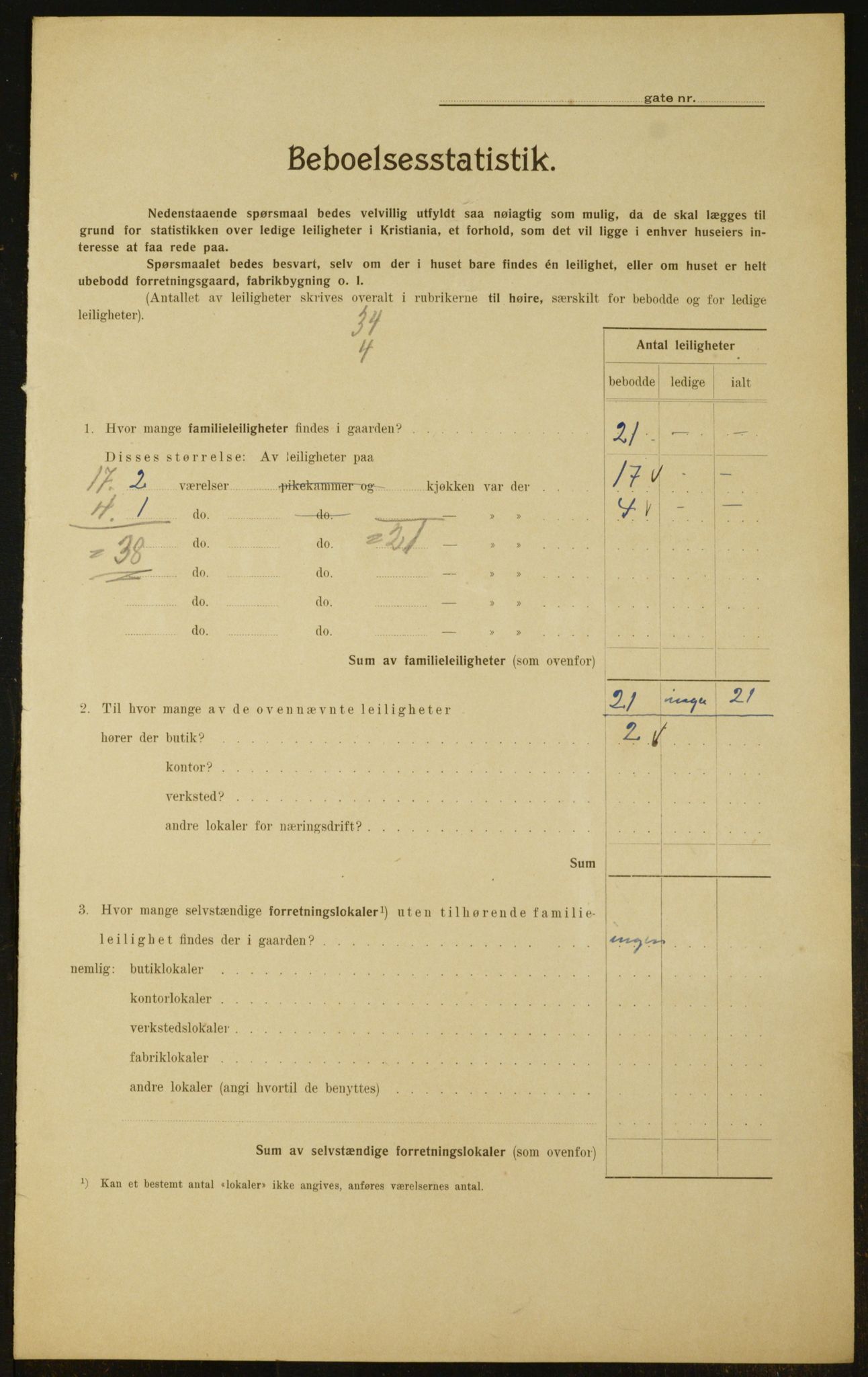 OBA, Municipal Census 1910 for Kristiania, 1910, p. 63473