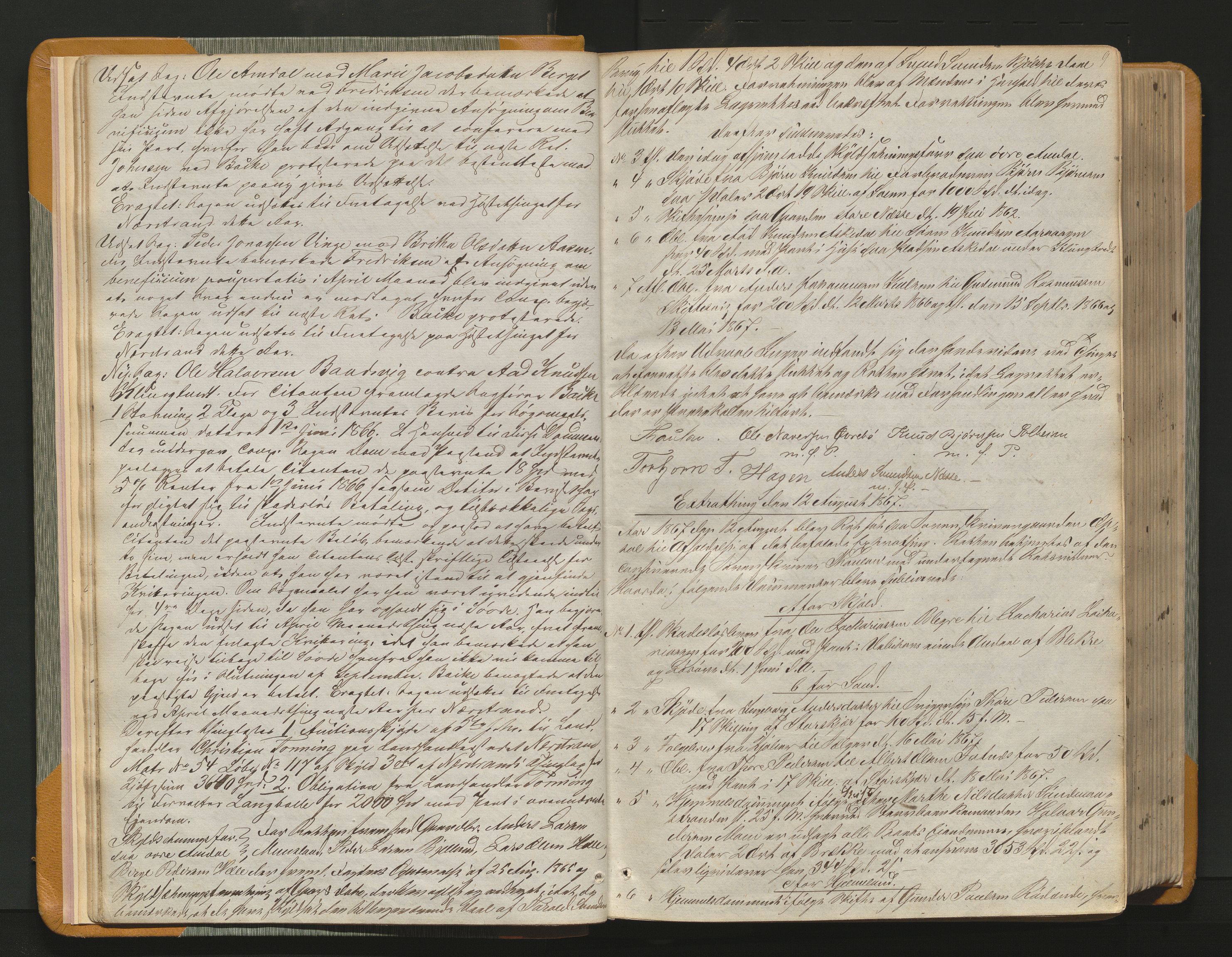 Ryfylke tingrett, AV/SAST-A-100055/001/I/IB/IB0/L0011: Tingbok, Ryfylke, 1867-1879, p. 8b-9a