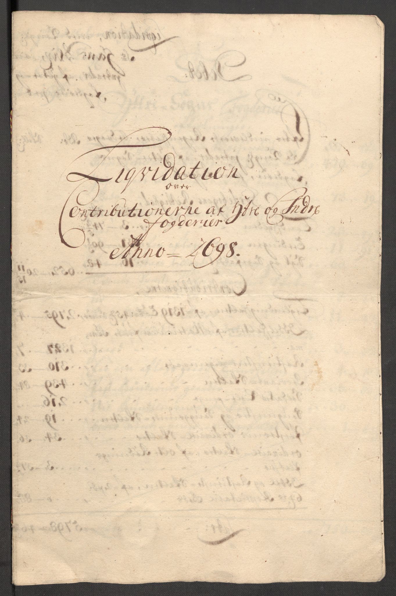 Rentekammeret inntil 1814, Reviderte regnskaper, Fogderegnskap, RA/EA-4092/R52/L3310: Fogderegnskap Sogn, 1698-1699, p. 282