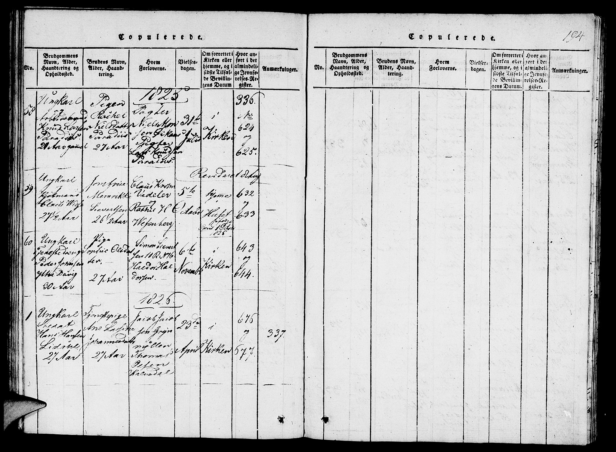 St. Jørgens hospital og Årstad sokneprestembete, SAB/A-99934: Parish register (copy) no. A 1, 1816-1843, p. 194