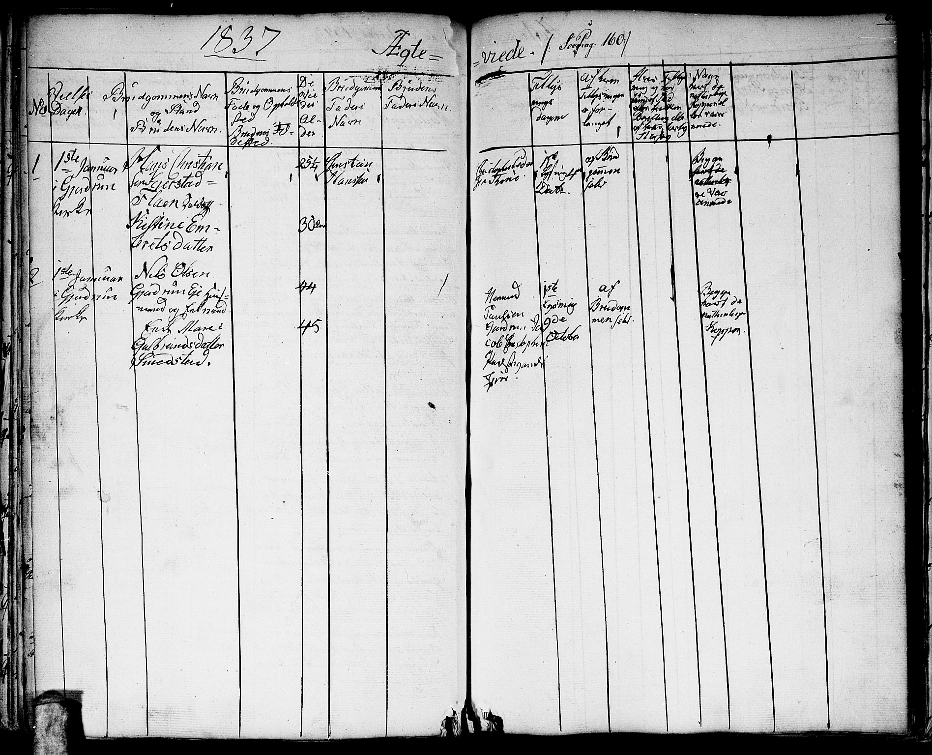 Gjerdrum prestekontor Kirkebøker, SAO/A-10412b/G/Ga/L0002: Parish register (copy) no. I 2, 1836-1850, p. 60