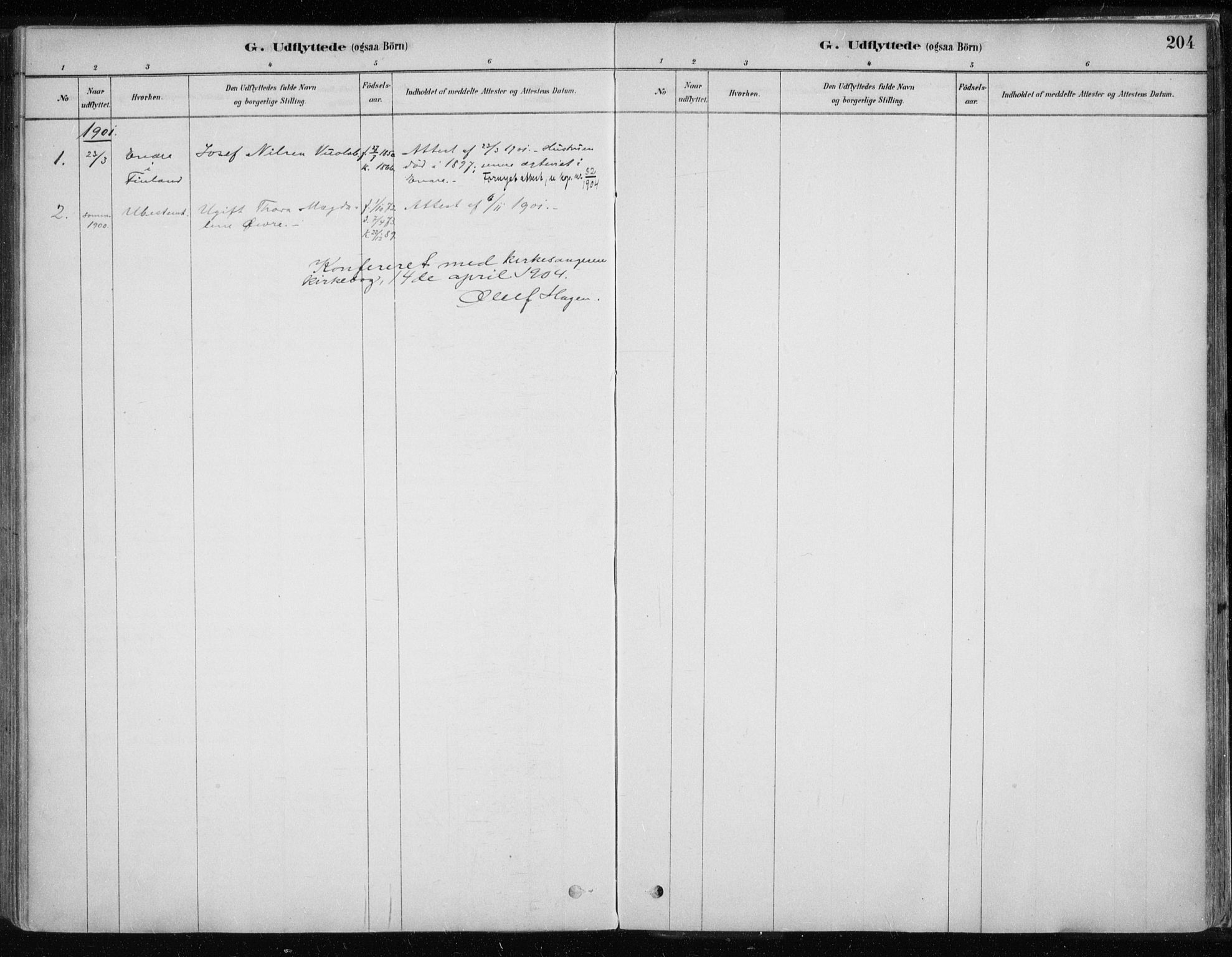 Karasjok sokneprestkontor, SATØ/S-1352/H/Ha/L0002kirke: Parish register (official) no. 2, 1885-1906, p. 204