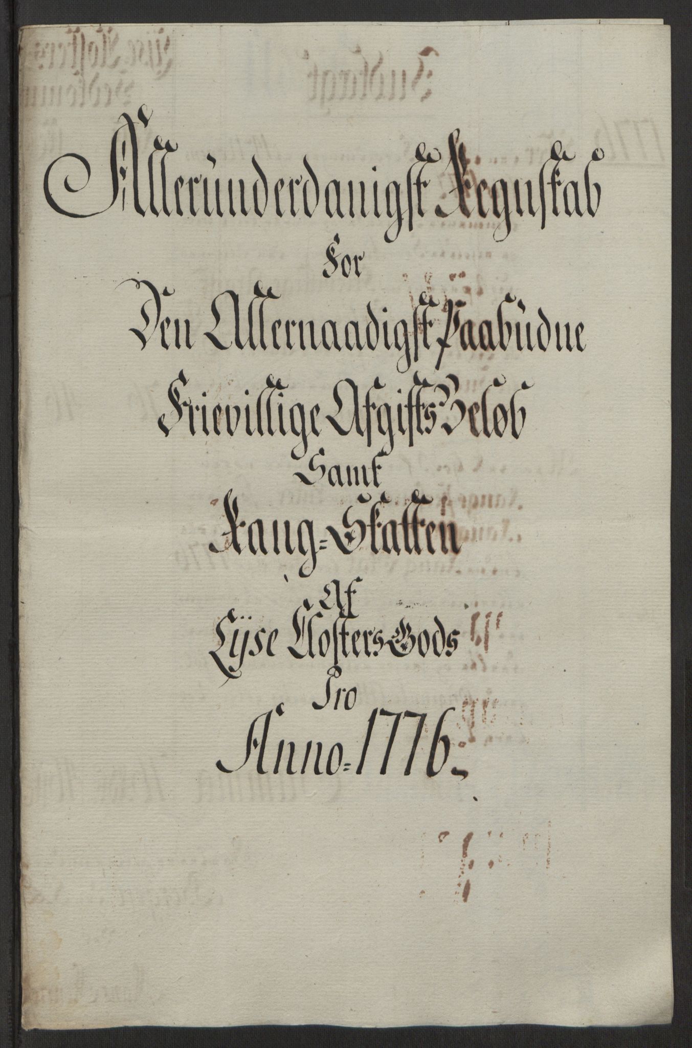 Rentekammeret inntil 1814, Reviderte regnskaper, Fogderegnskap, RA/EA-4092/R50/L3180: Ekstraskatten Lyse kloster, 1762-1783, p. 380