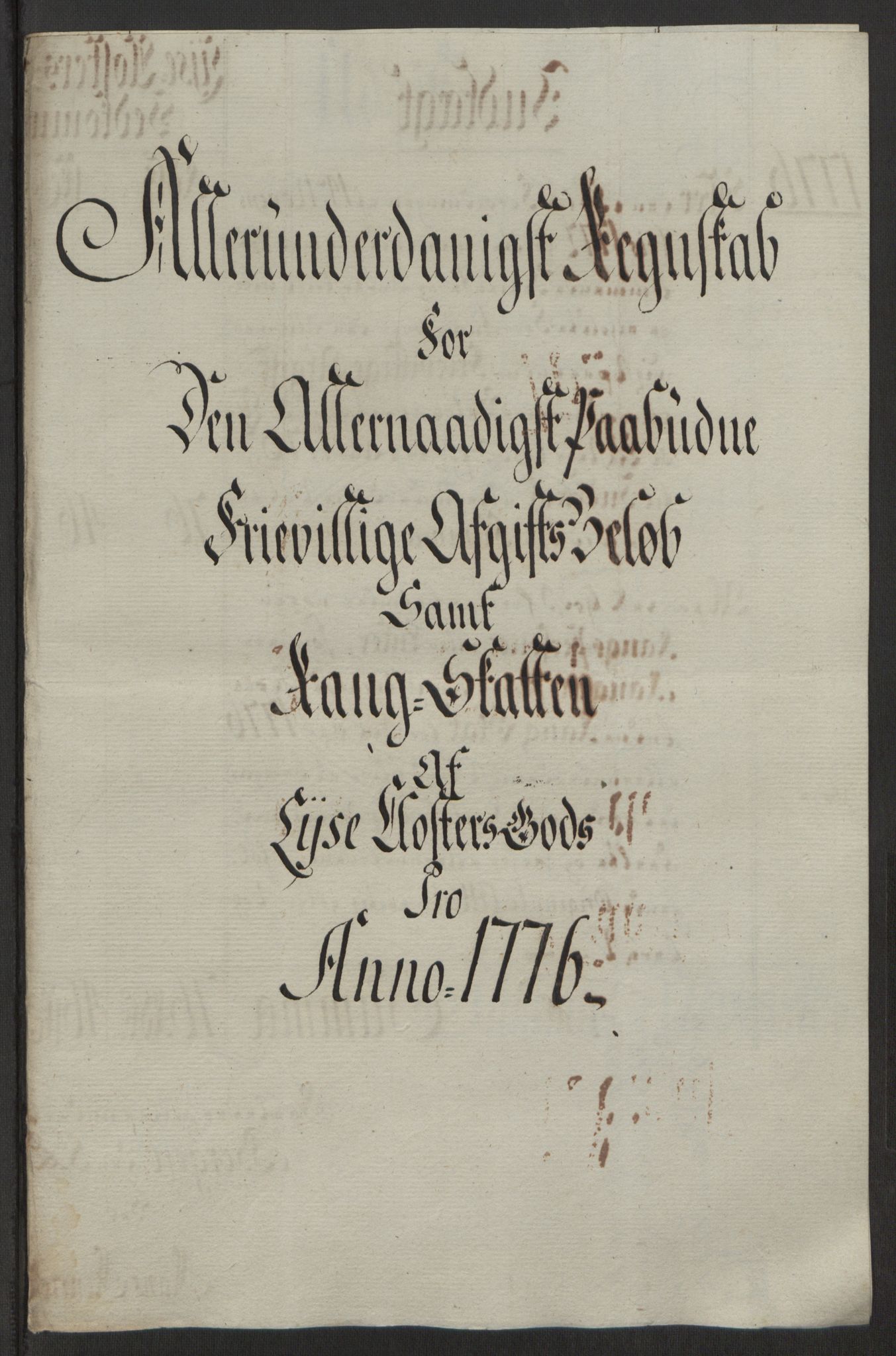 Rentekammeret inntil 1814, Reviderte regnskaper, Fogderegnskap, AV/RA-EA-4092/R50/L3180: Ekstraskatten Lyse kloster, 1762-1783, p. 380