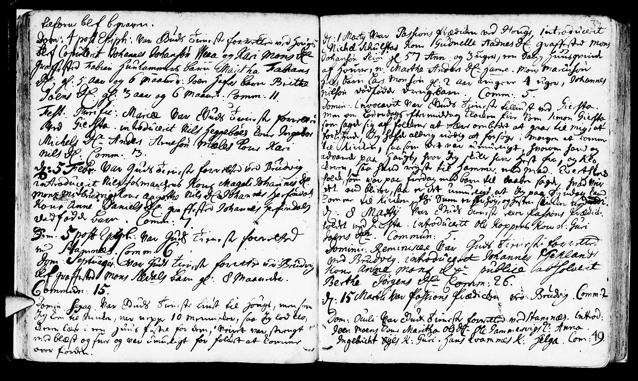 Haus sokneprestembete, AV/SAB-A-75601/H/Haa: Parish register (official) no. A 4, 1723-1733, p. 37