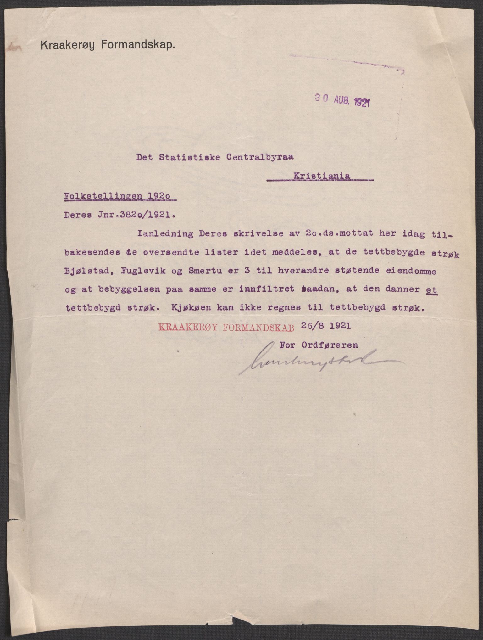 SAO, 1920 census for Kråkerøy, 1920, p. 2