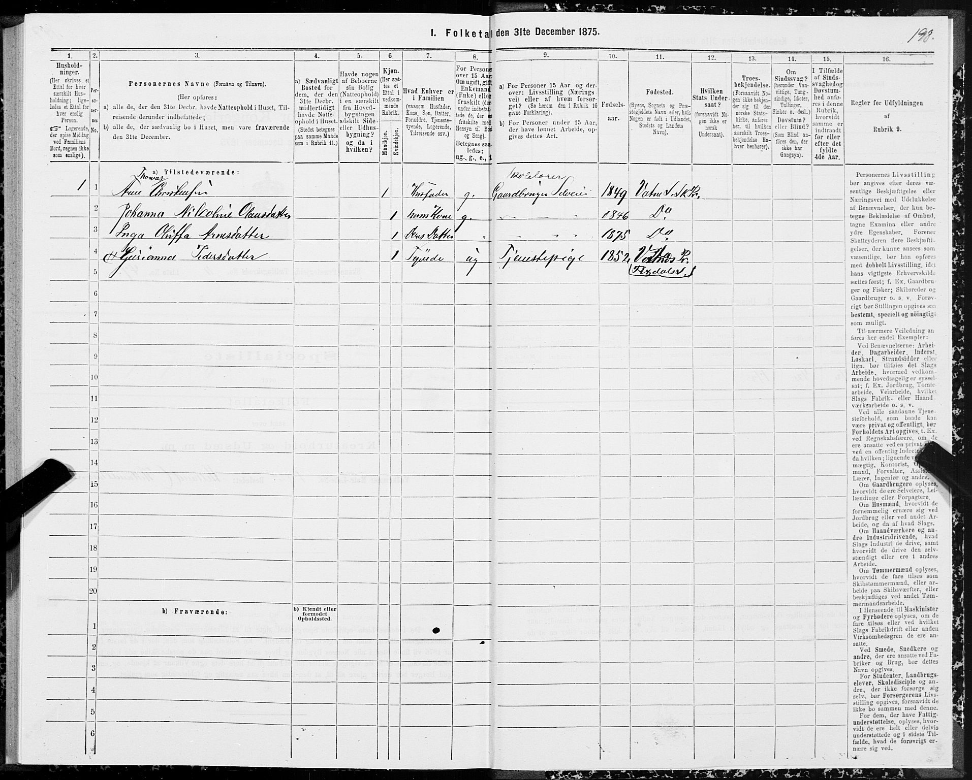 SAT, 1875 census for 1529P Skodje, 1875, p. 3198