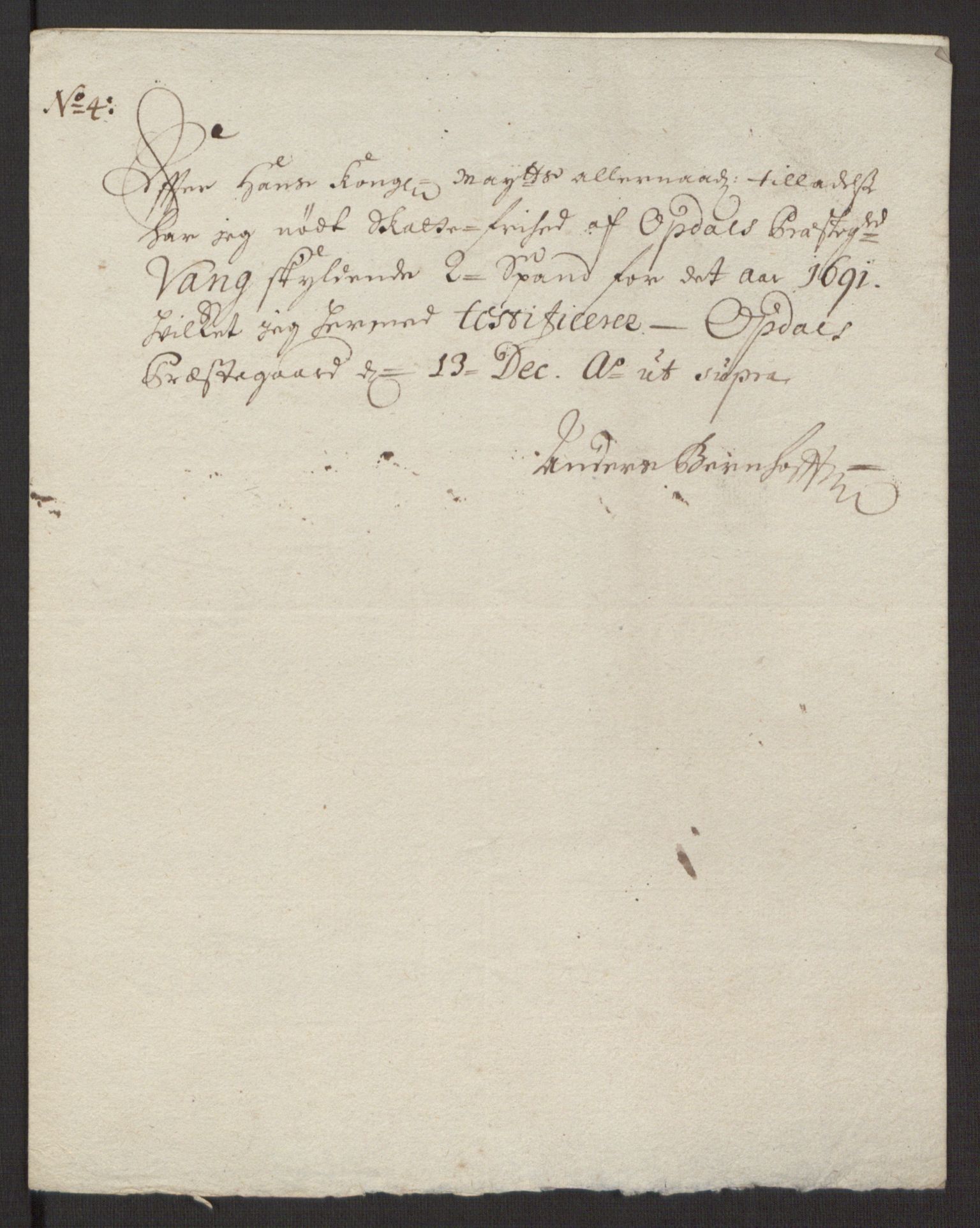 Rentekammeret inntil 1814, Reviderte regnskaper, Fogderegnskap, AV/RA-EA-4092/R58/L3937: Fogderegnskap Orkdal, 1691-1692, p. 146