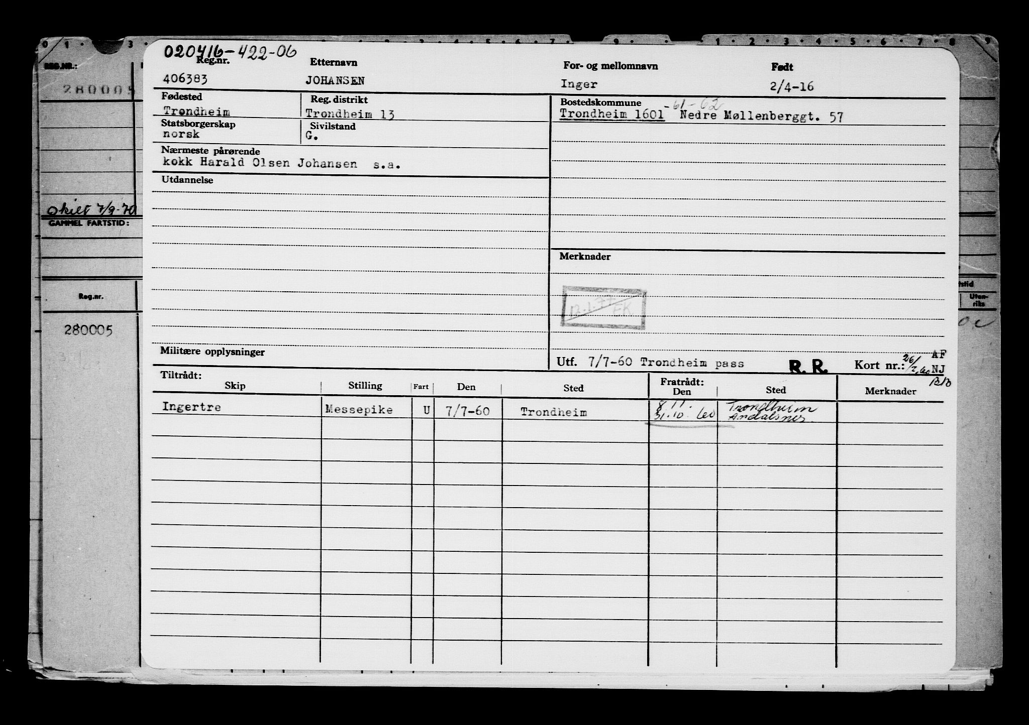 Direktoratet for sjømenn, AV/RA-S-3545/G/Gb/L0138: Hovedkort, 1916, p. 24