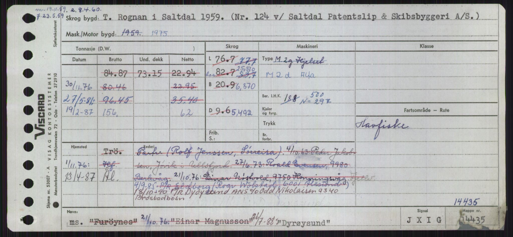 Sjøfartsdirektoratet med forløpere, Skipsmålingen, RA/S-1627/H/Ha/L0001/0002: Fartøy, A-Eig / Fartøy Bjør-Eig, p. 931