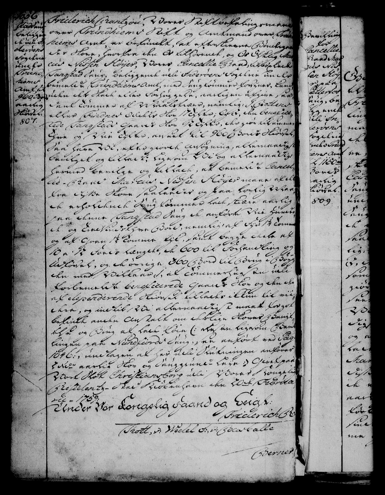 Rentekammeret, Kammerkanselliet, AV/RA-EA-3111/G/Gg/Gga/L0006: Norsk ekspedisjonsprotokoll med register (merket RK 53.6), 1749-1759, p. 1056