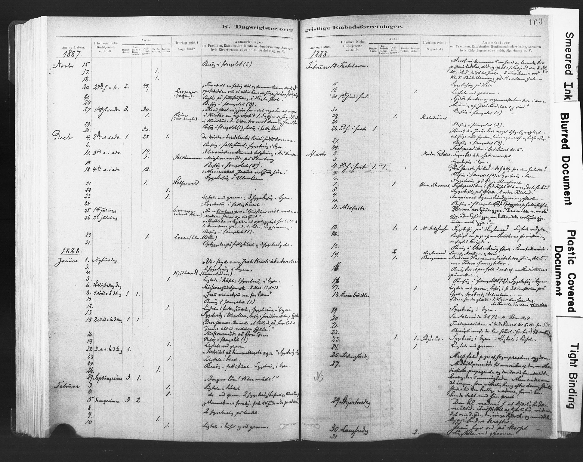 Ministerialprotokoller, klokkerbøker og fødselsregistre - Nord-Trøndelag, SAT/A-1458/720/L0189: Parish register (official) no. 720A05, 1880-1911, p. 163