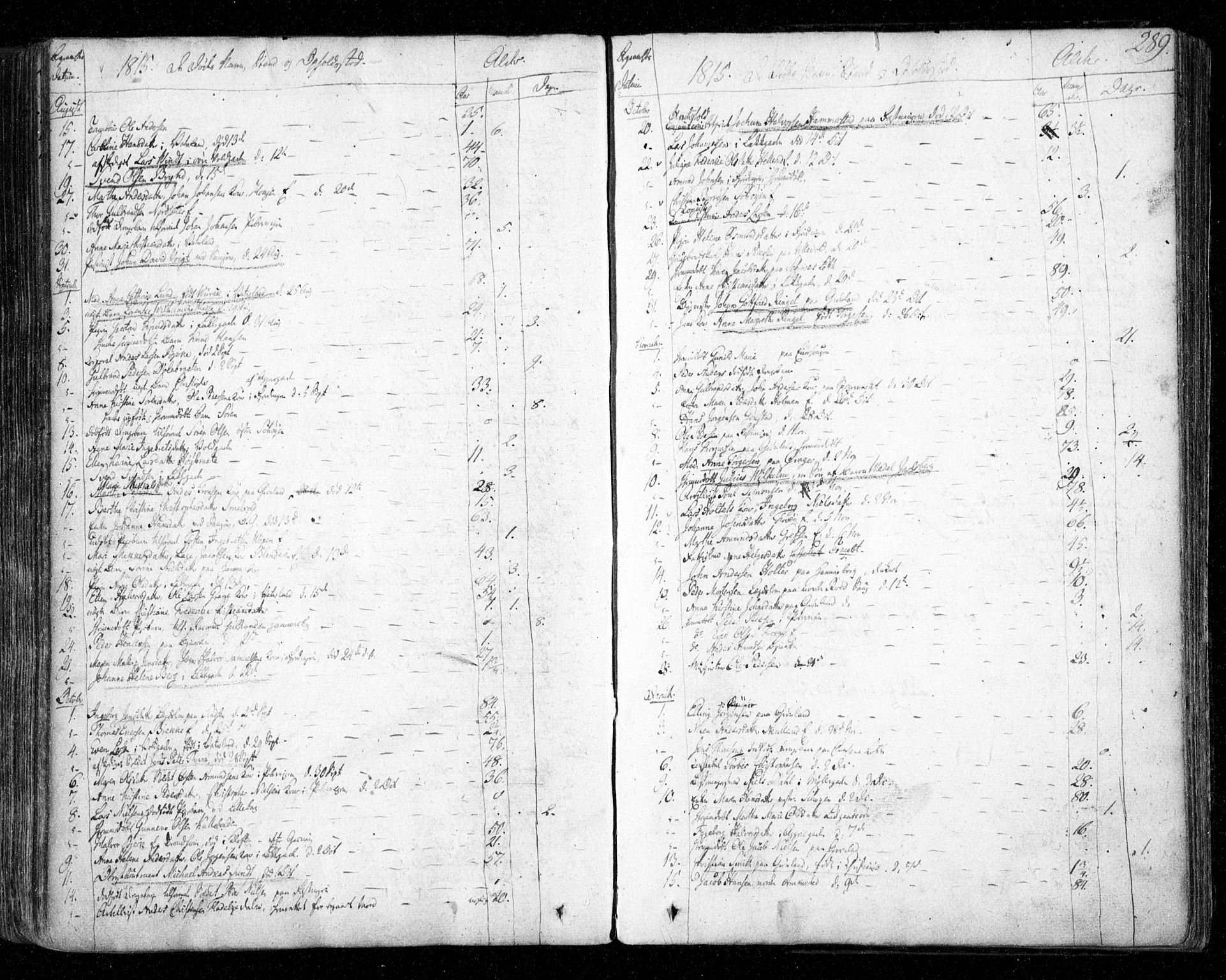 Aker prestekontor kirkebøker, SAO/A-10861/F/L0011: Parish register (official) no. 11, 1810-1819, p. 289