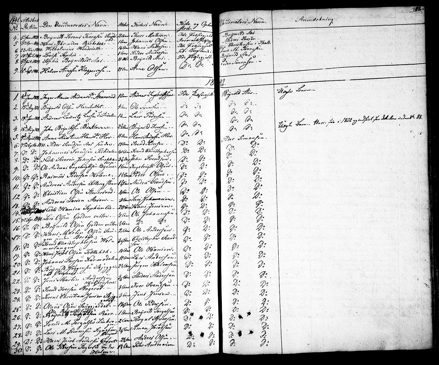 Idd prestekontor Kirkebøker, AV/SAO-A-10911/F/Fc/L0003: Parish register (official) no. III 3, 1832-1847, p. 382