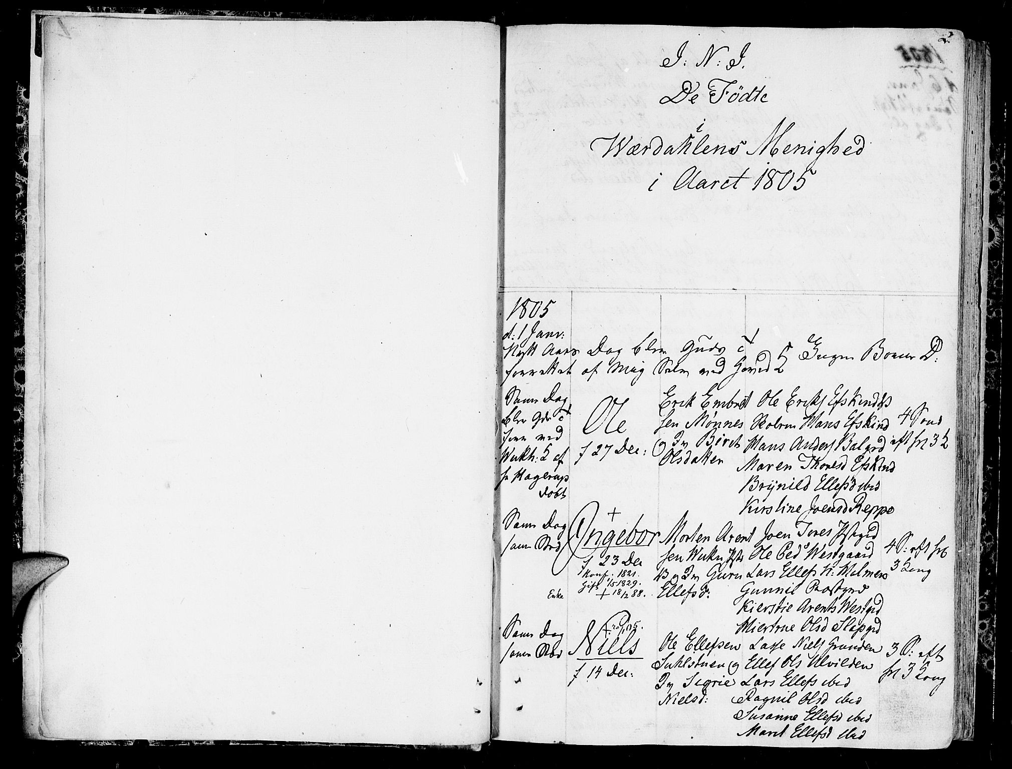 Ministerialprotokoller, klokkerbøker og fødselsregistre - Nord-Trøndelag, SAT/A-1458/723/L0233: Parish register (official) no. 723A04, 1805-1816, p. 2
