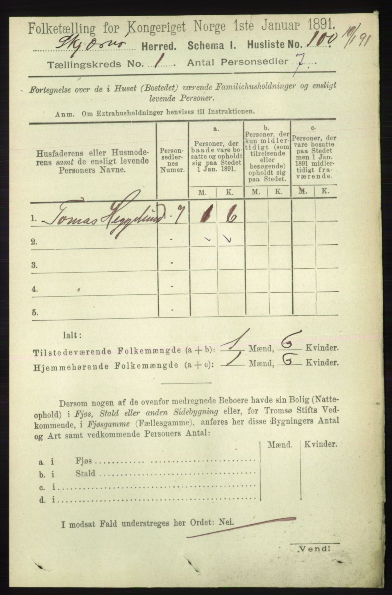 RA, 1891 census for 1941 Skjervøy, 1891, p. 118