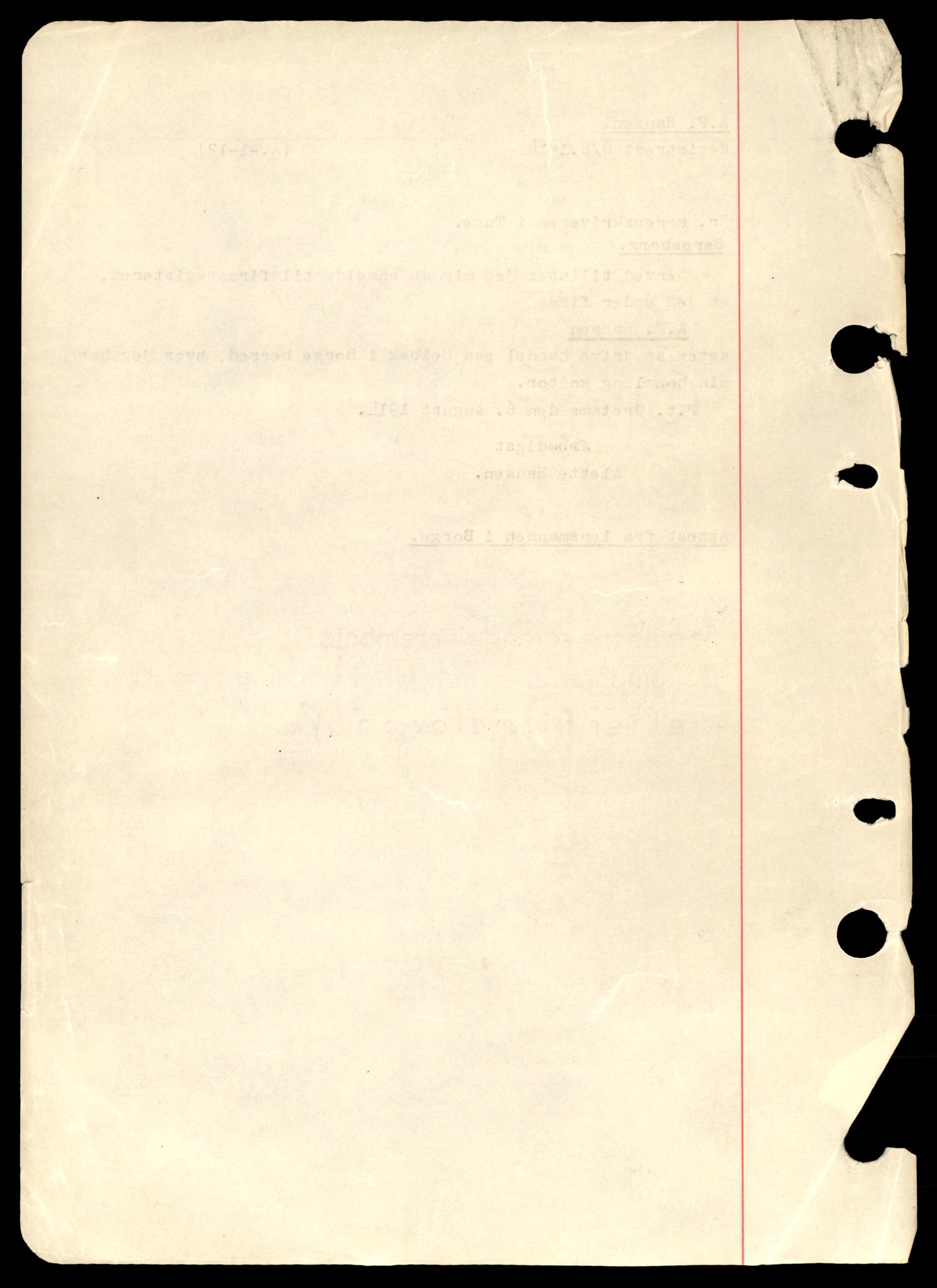 Sarpsborg tingrett, AV/SAT-A-10471a/K/Ka/Kaa/L0006: Enkeltmannsforetak, aksjeselskap og andelslag i Borge og Torsnes, A - Å, 1890-1989, p. 2