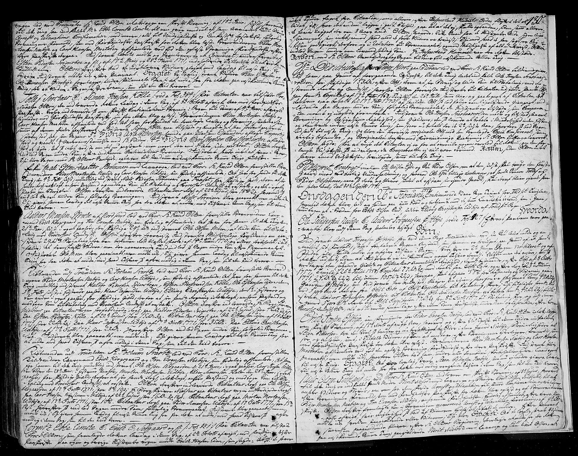 Østerdalen sorenskriveri, SAH/TING-032/G/Gb/L0002: Tingbok, 1768-1772, p. 429b-430a