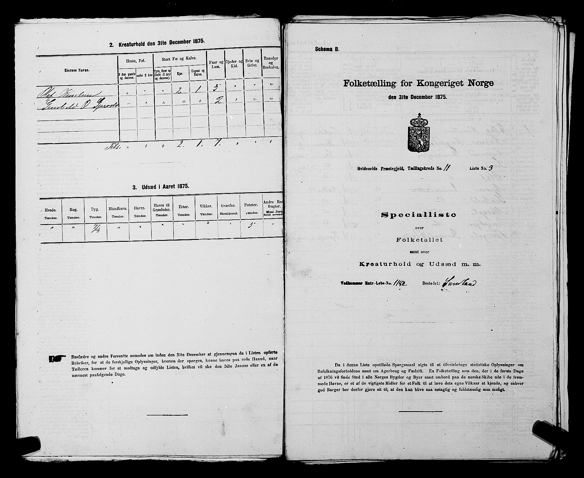 SAKO, 1875 census for 0829P Kviteseid, 1875, p. 890