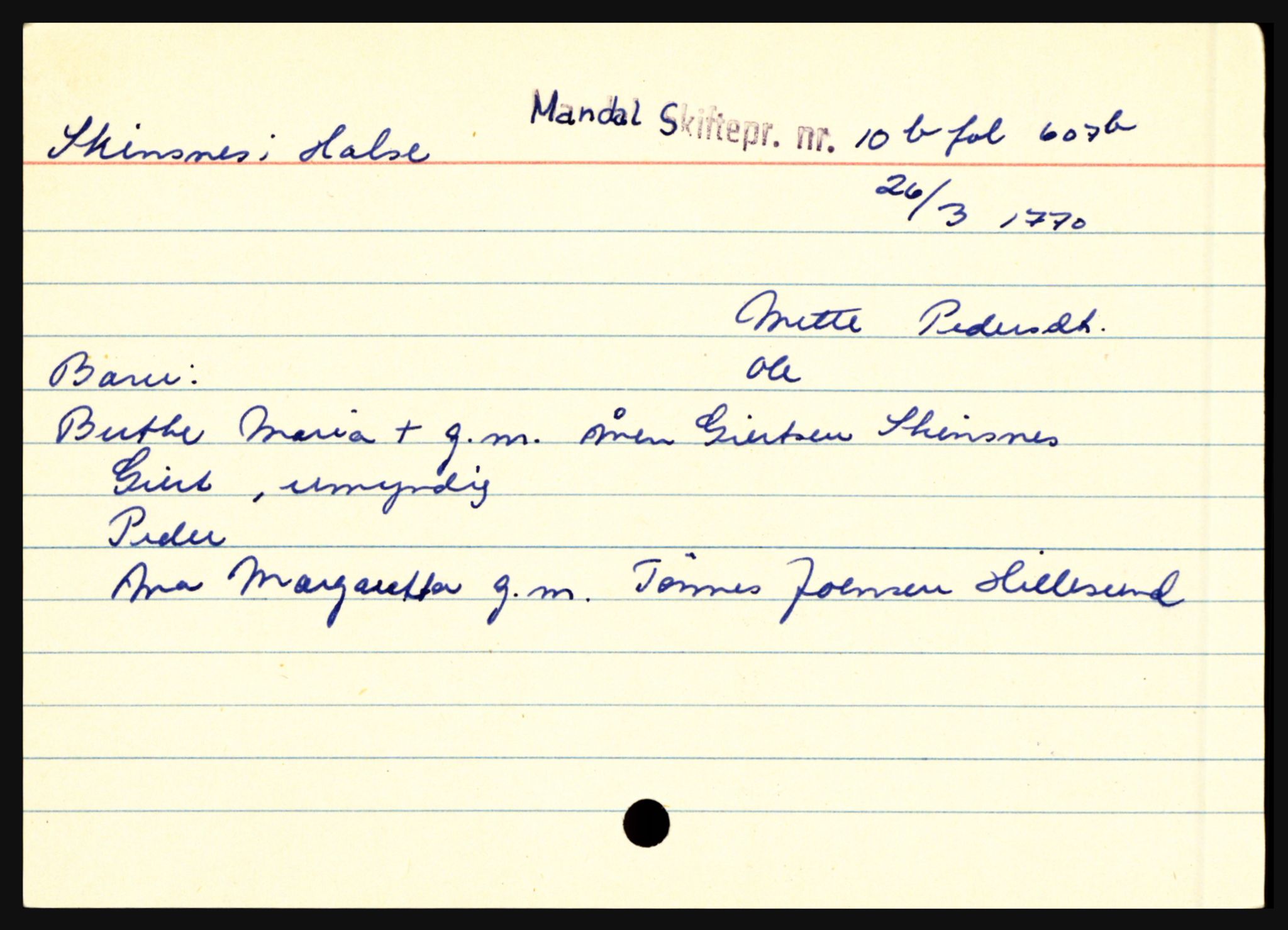 Mandal sorenskriveri, AV/SAK-1221-0005/001/H, p. 20154