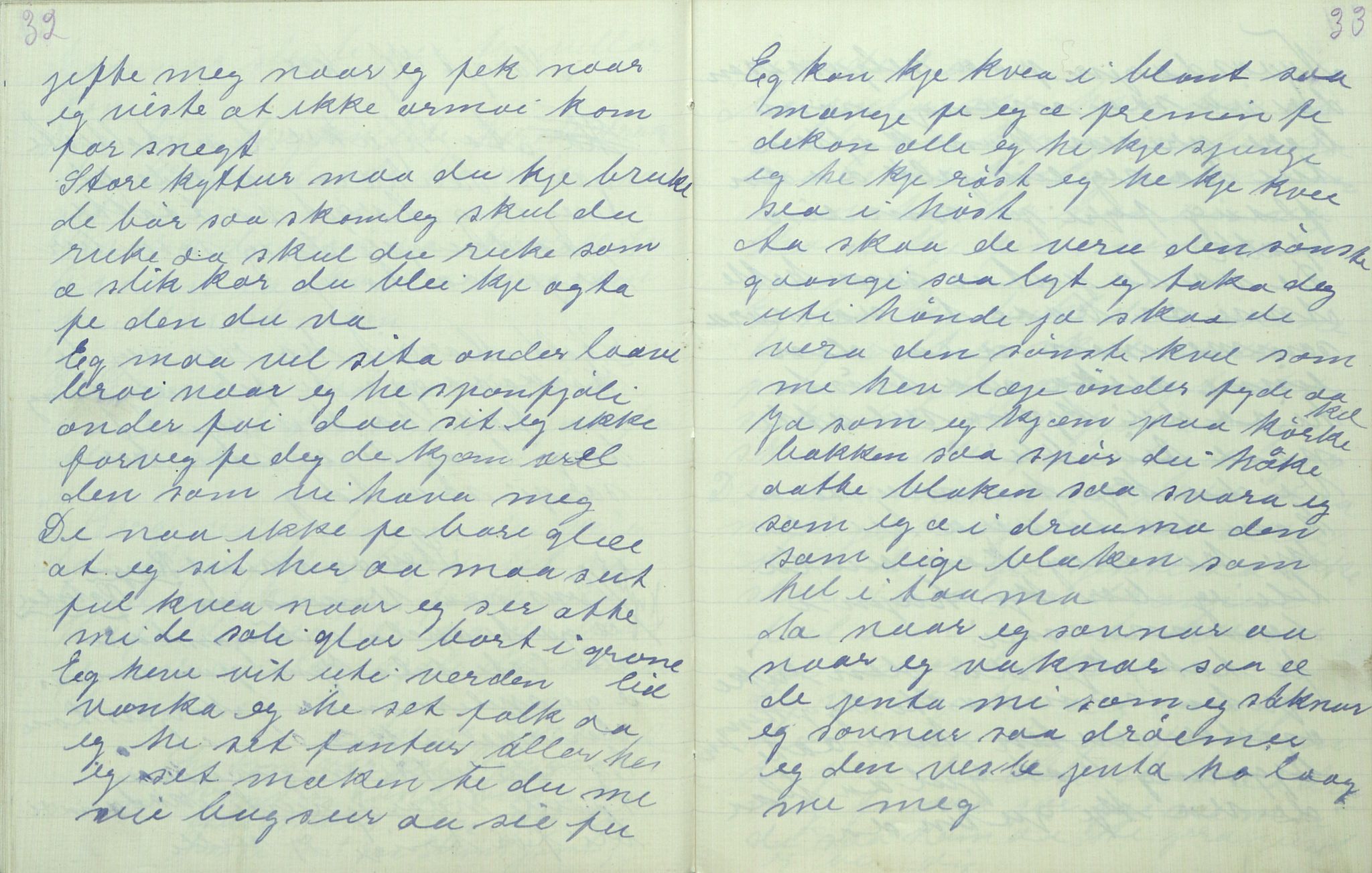 Rikard Berge, TEMU/TGM-A-1003/F/L0011/0011: 381-399 / 391 Oppskrifter av Gunnhild Kivle, 1918-1919, p. 32-33