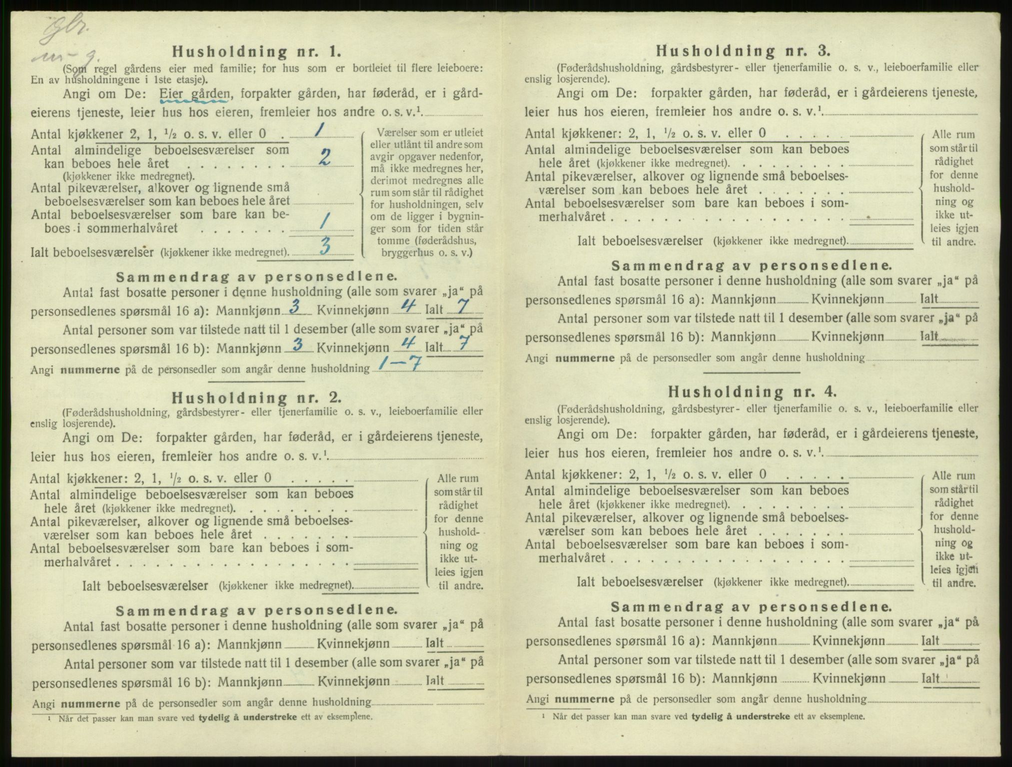 SAB, 1920 census for Sogndal, 1920, p. 892