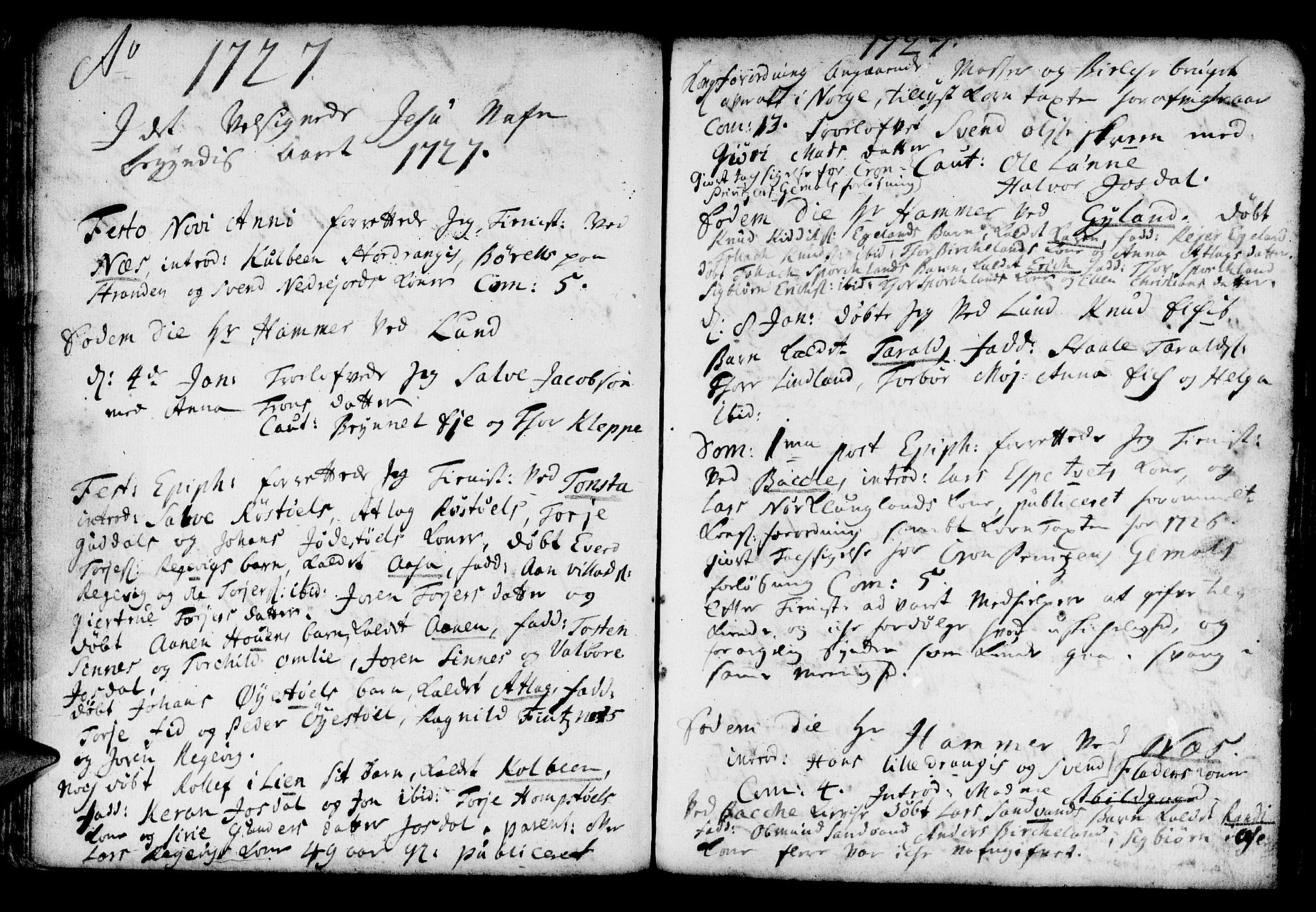 Lund sokneprestkontor, AV/SAST-A-101809/S06/L0001: Parish register (official) no. A 1, 1724-1737