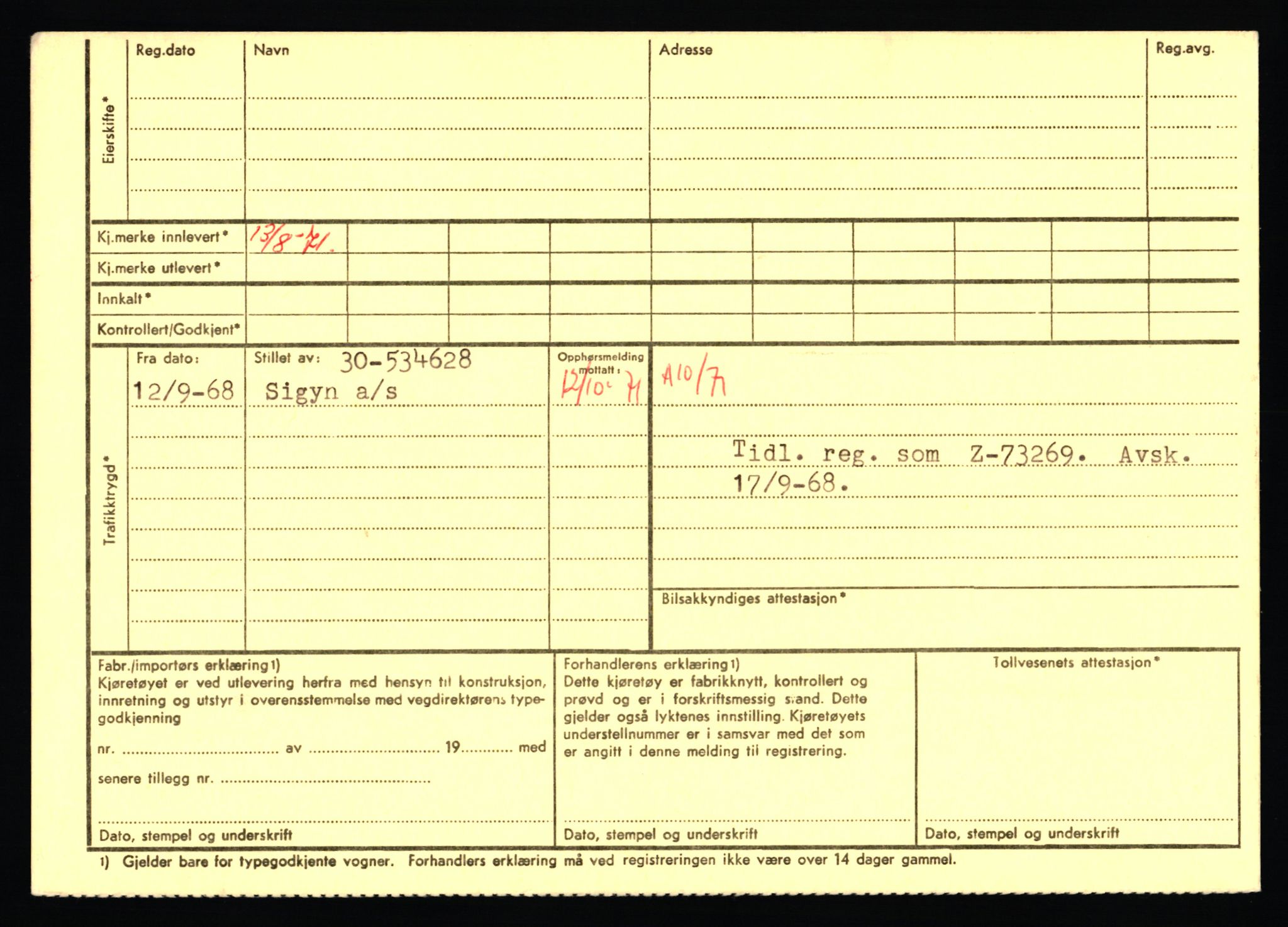 Stavanger trafikkstasjon, AV/SAST-A-101942/0/F/L0075: L-88800 - L-92499, 1930-1971, p. 2306