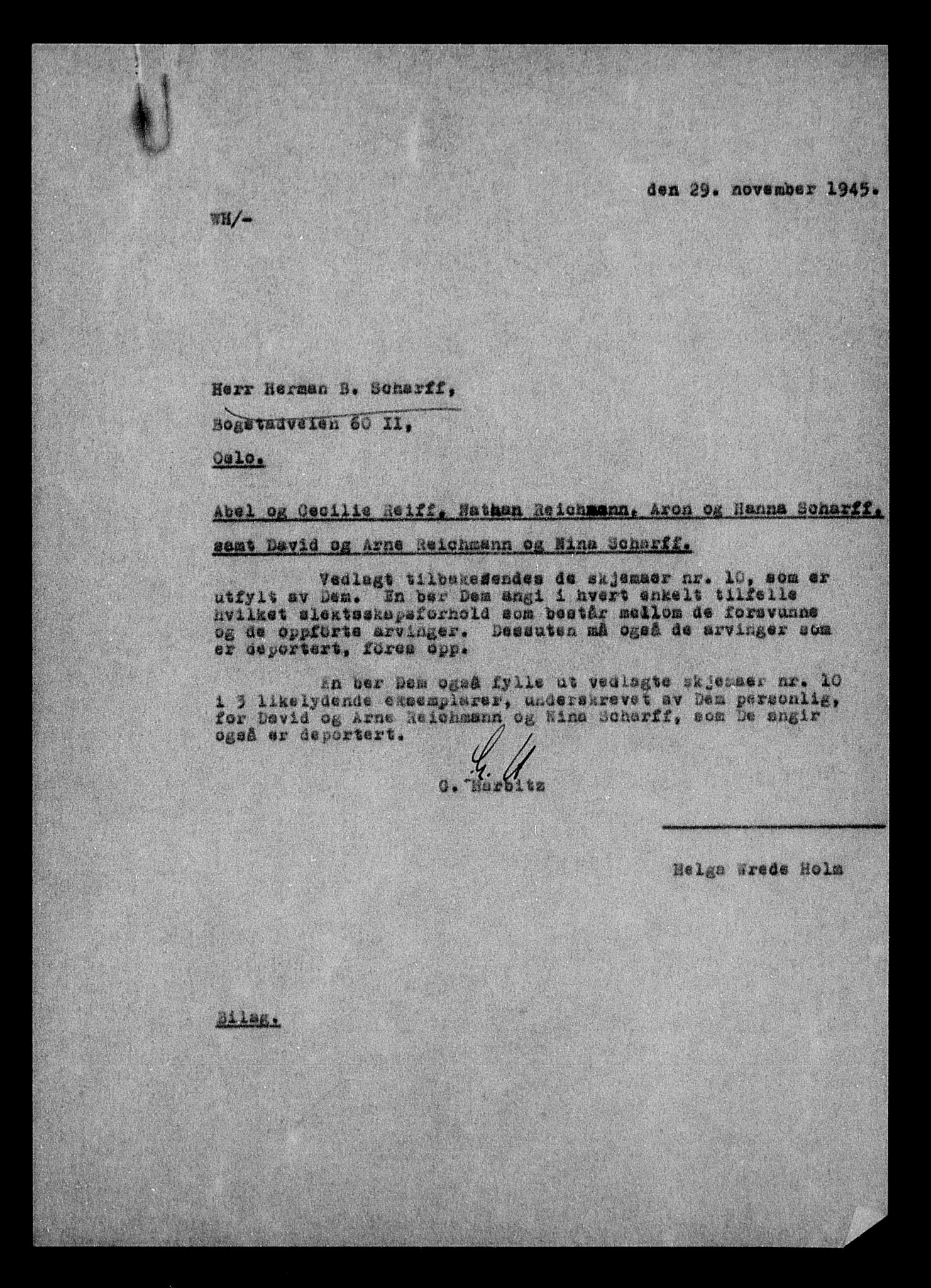 Justisdepartementet, Tilbakeføringskontoret for inndratte formuer, AV/RA-S-1564/H/Hc/Hcc/L0978: --, 1945-1947, p. 8