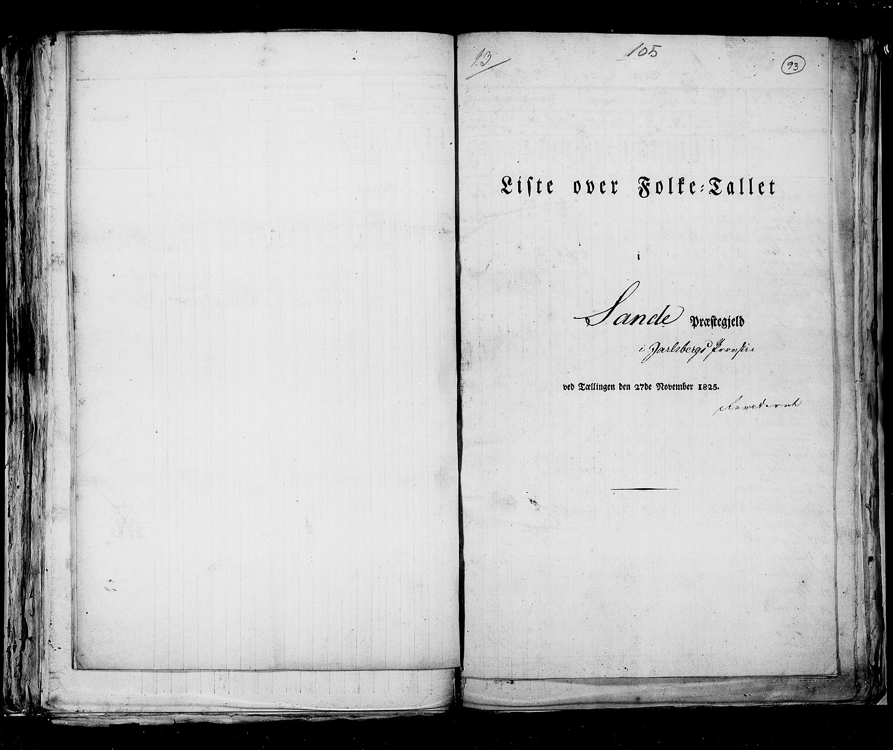 RA, Census 1825, vol. 8: Jarlsberg og Larvik amt, 1825, p. 93