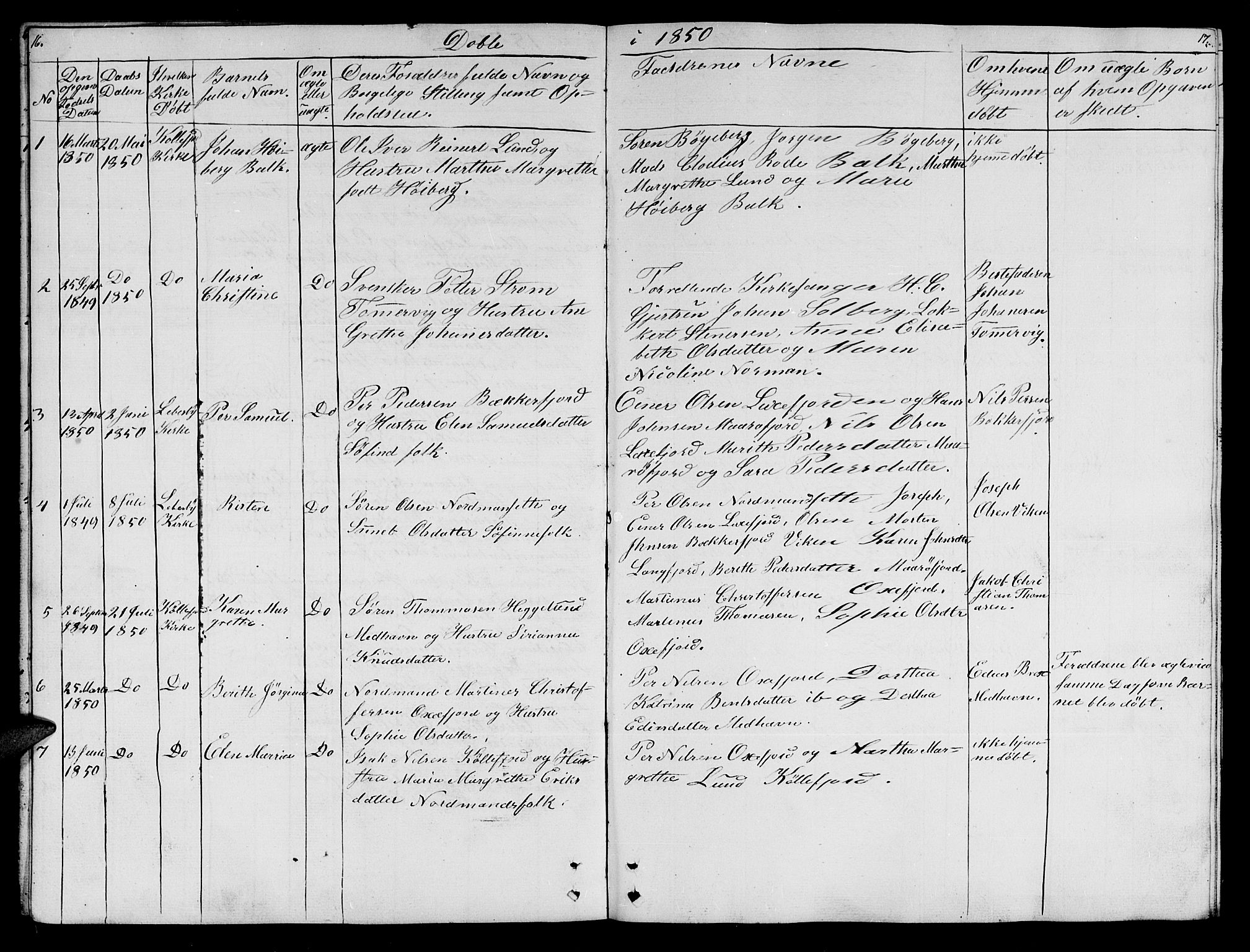 Lebesby sokneprestkontor, SATØ/S-1353/H/Hb/L0001klokker: Parish register (copy) no. 1, 1846-1862, p. 16-17