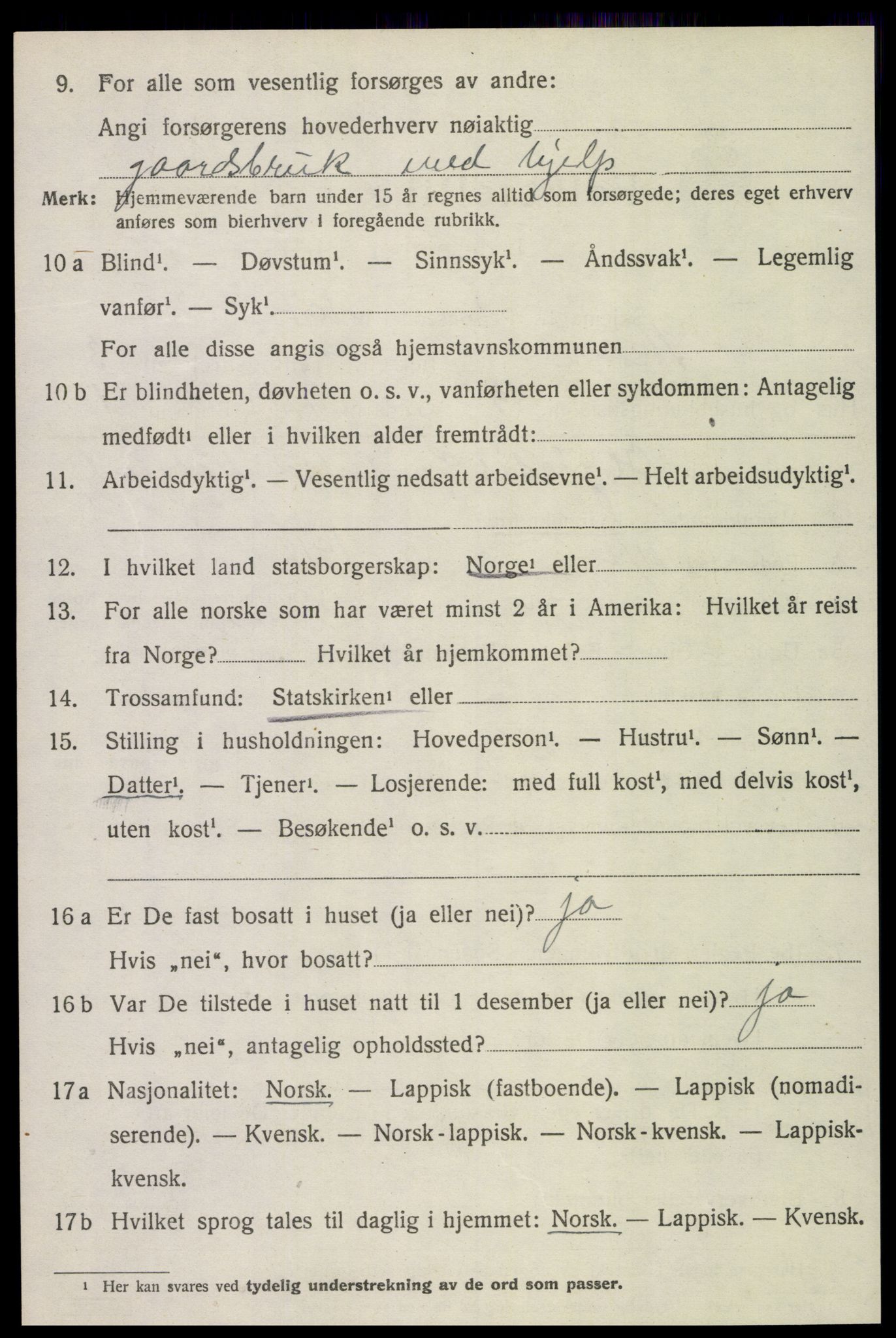 SAT, 1920 census for Skogn, 1920, p. 4808