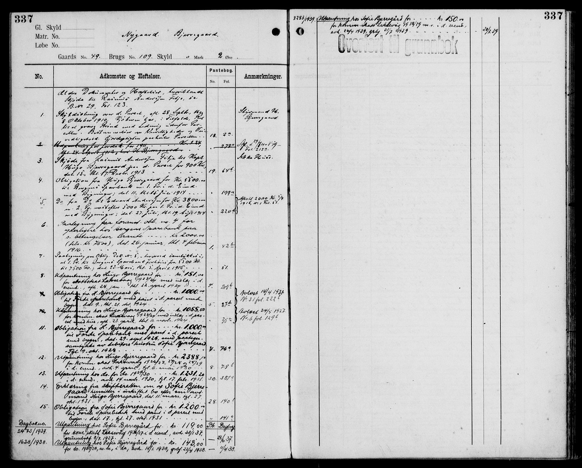 Midhordland sorenskriveri, AV/SAB-A-3001/1/G/Ga/Gab/L0110: Mortgage register no. II.A.b.110, p. 337