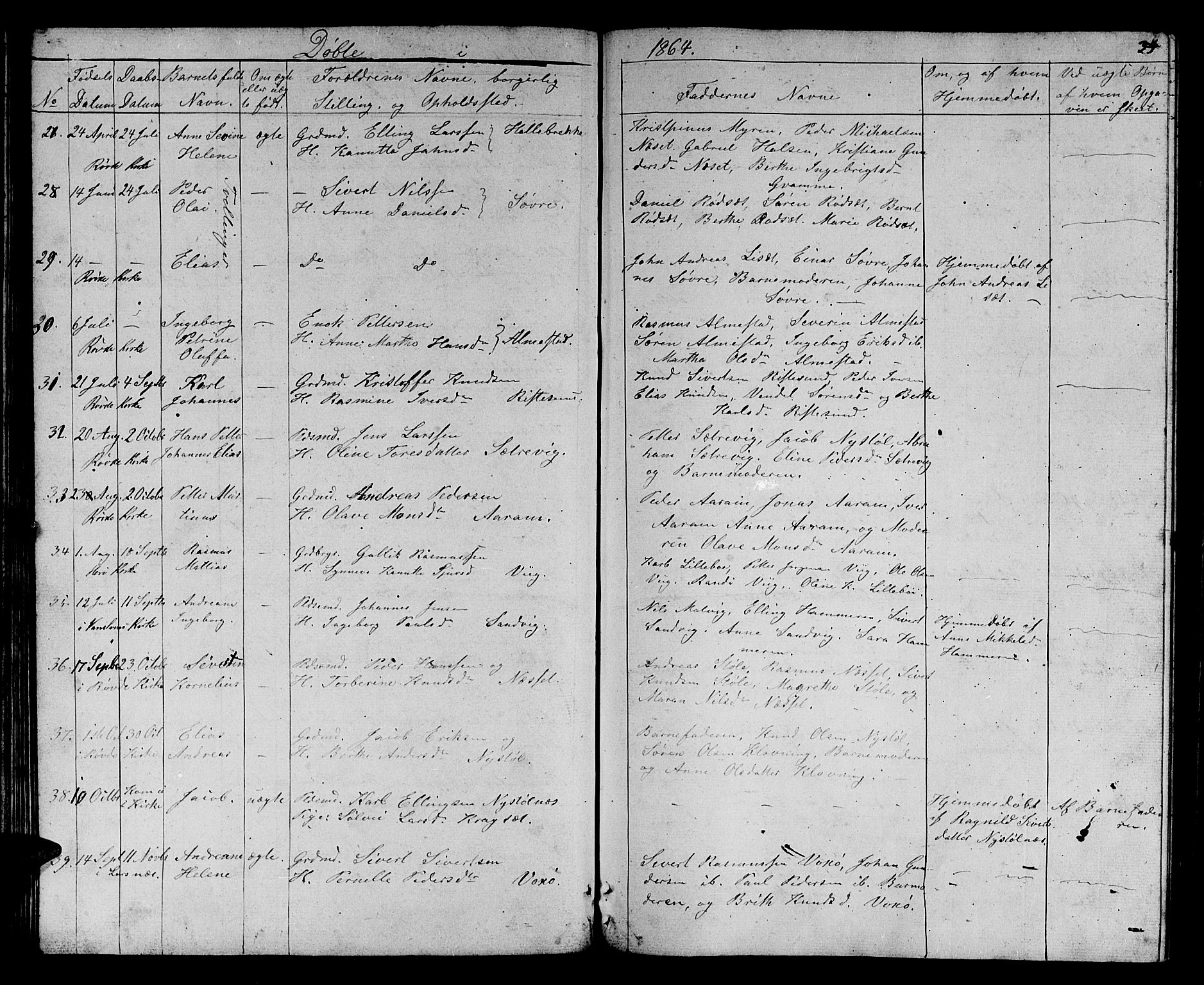 Ministerialprotokoller, klokkerbøker og fødselsregistre - Møre og Romsdal, AV/SAT-A-1454/503/L0047: Parish register (copy) no. 503C02, 1854-1884, p. 39