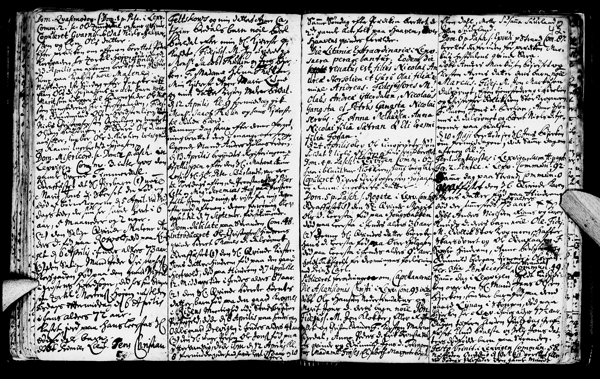 Ministerialprotokoller, klokkerbøker og fødselsregistre - Nord-Trøndelag, AV/SAT-A-1458/701/L0001: Parish register (official) no. 701A01, 1717-1731, p. 42