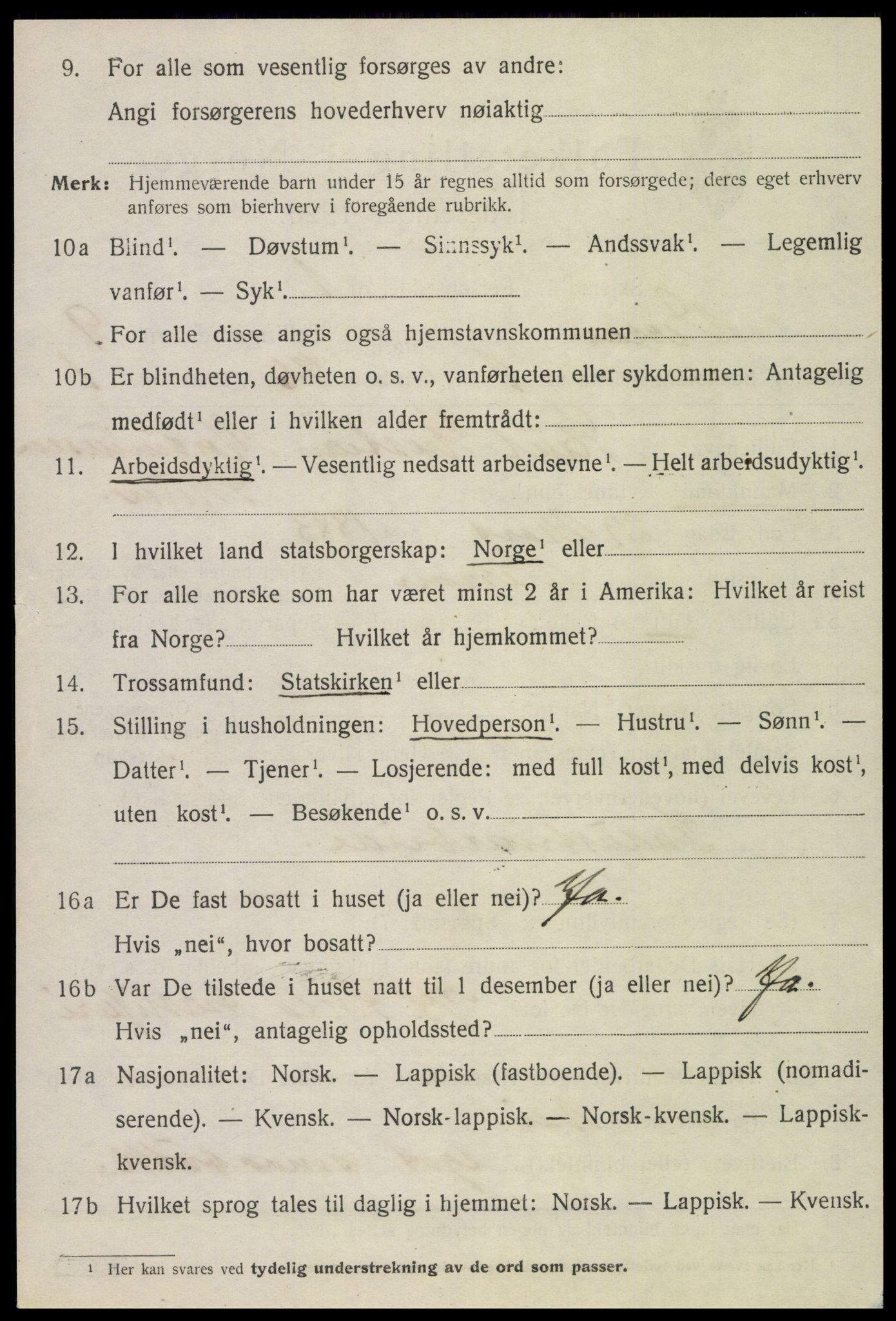 SAT, 1920 census for Verran, 1920, p. 3101