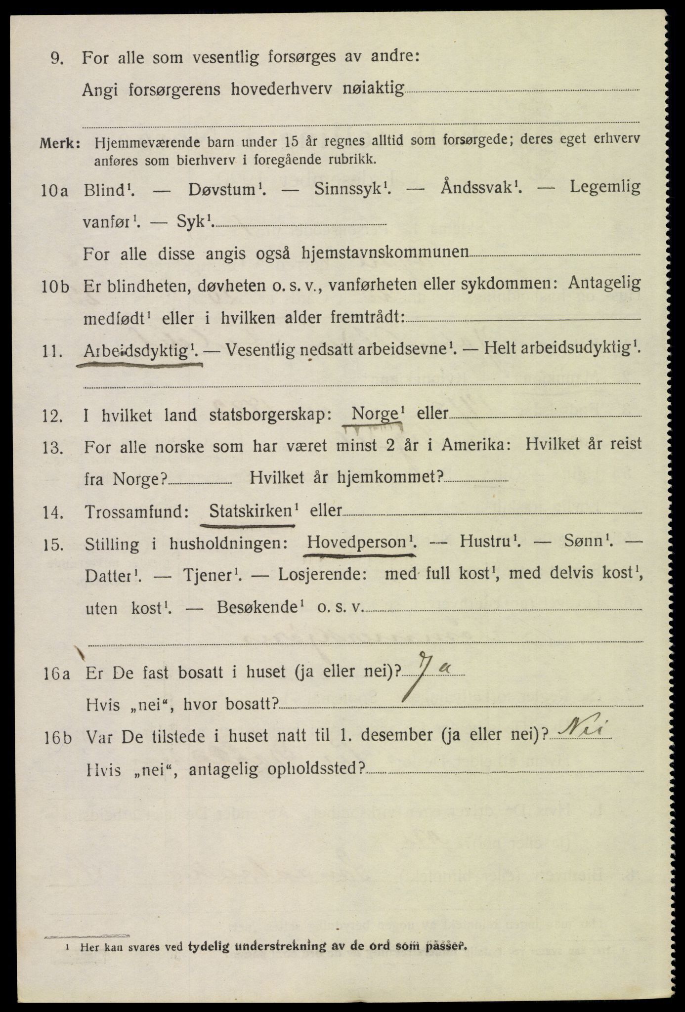 SAH, 1920 census for Trysil, 1920, p. 6530