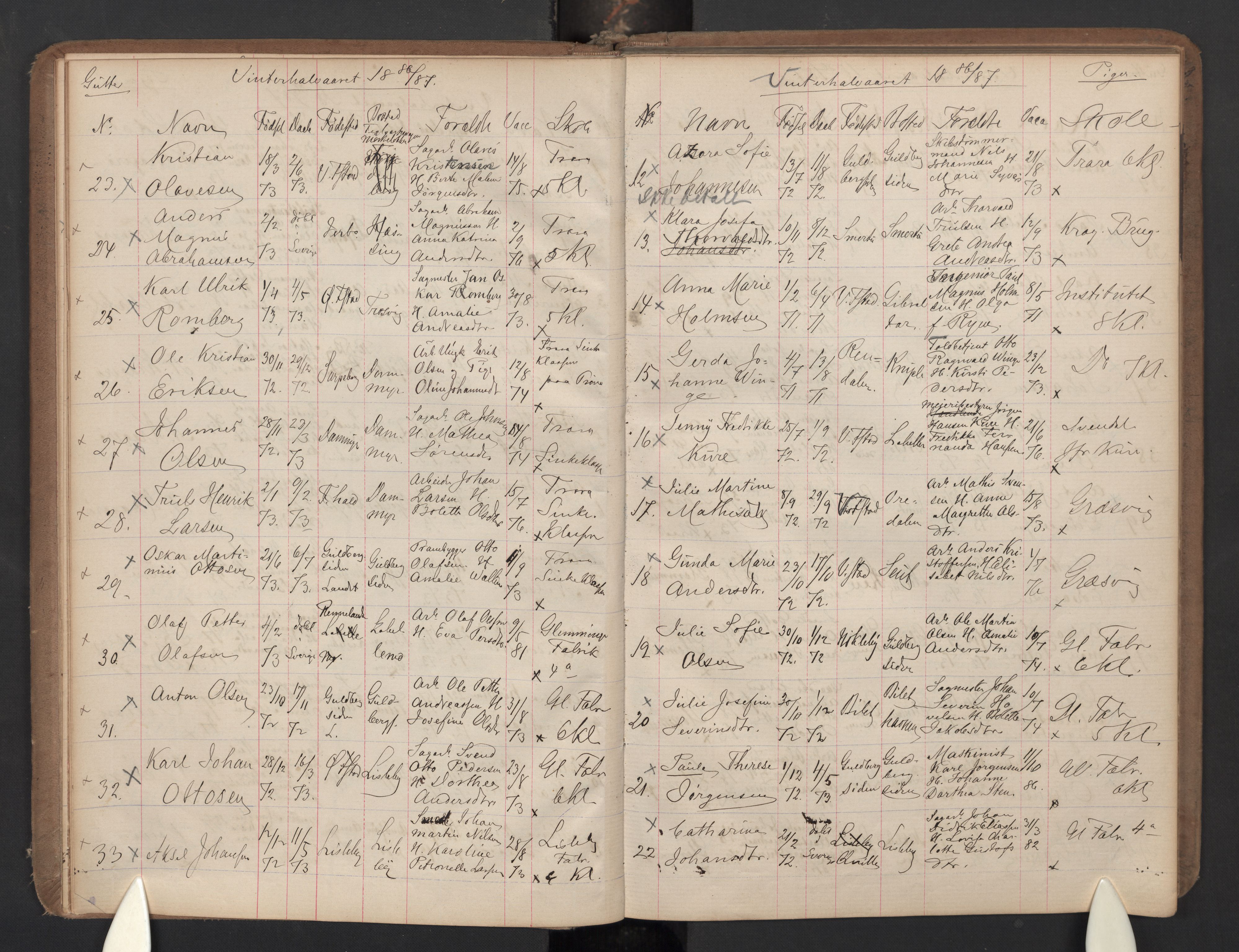 Glemmen prestekontor Kirkebøker, AV/SAO-A-10908/G/Ga/L0005a: Parish register (copy) no. 5A, 1885-1901