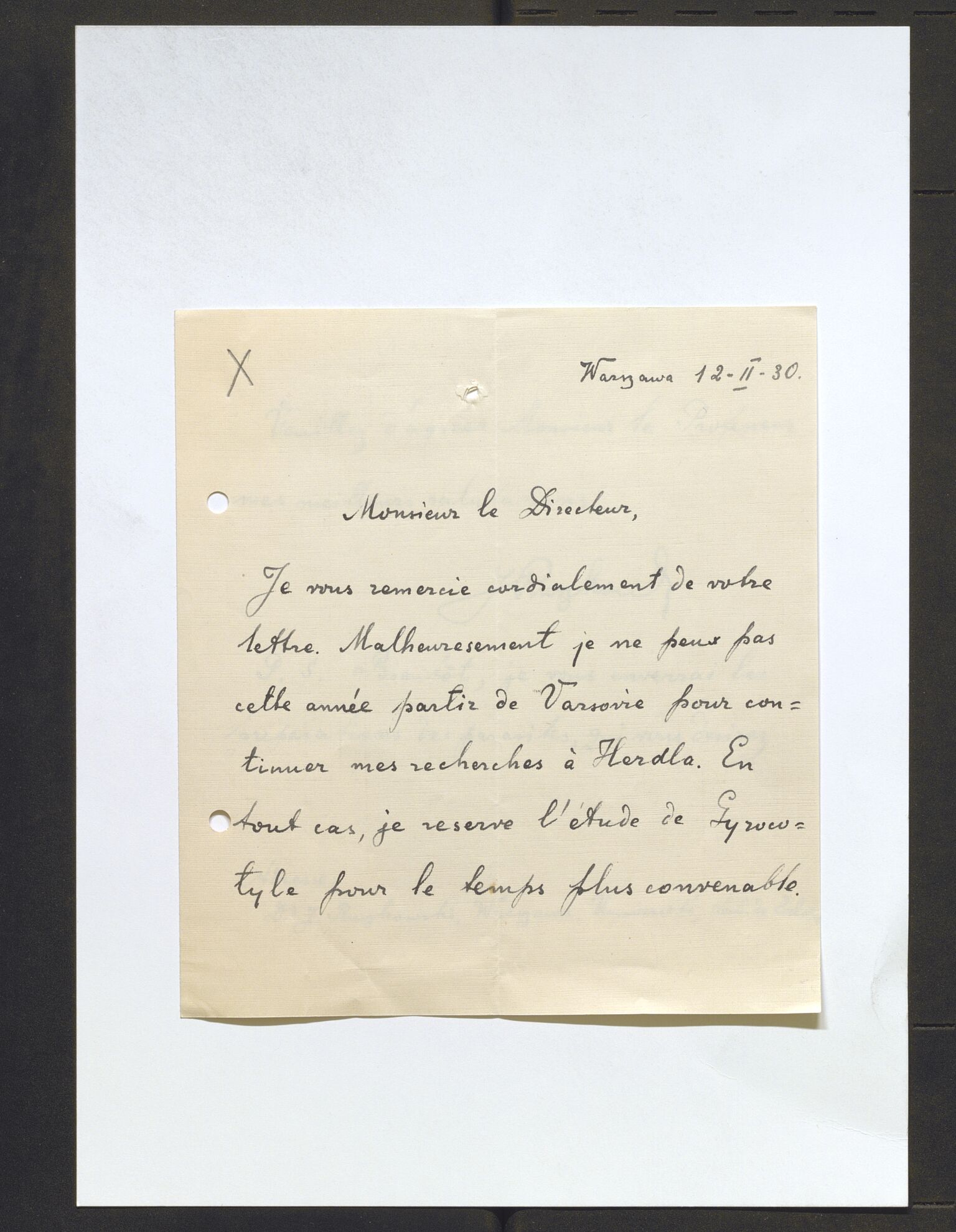 Bergens Museum, AV/SAB-A-17301/13/D/L0002: Korrespondanse , 1928-1940, p. 228