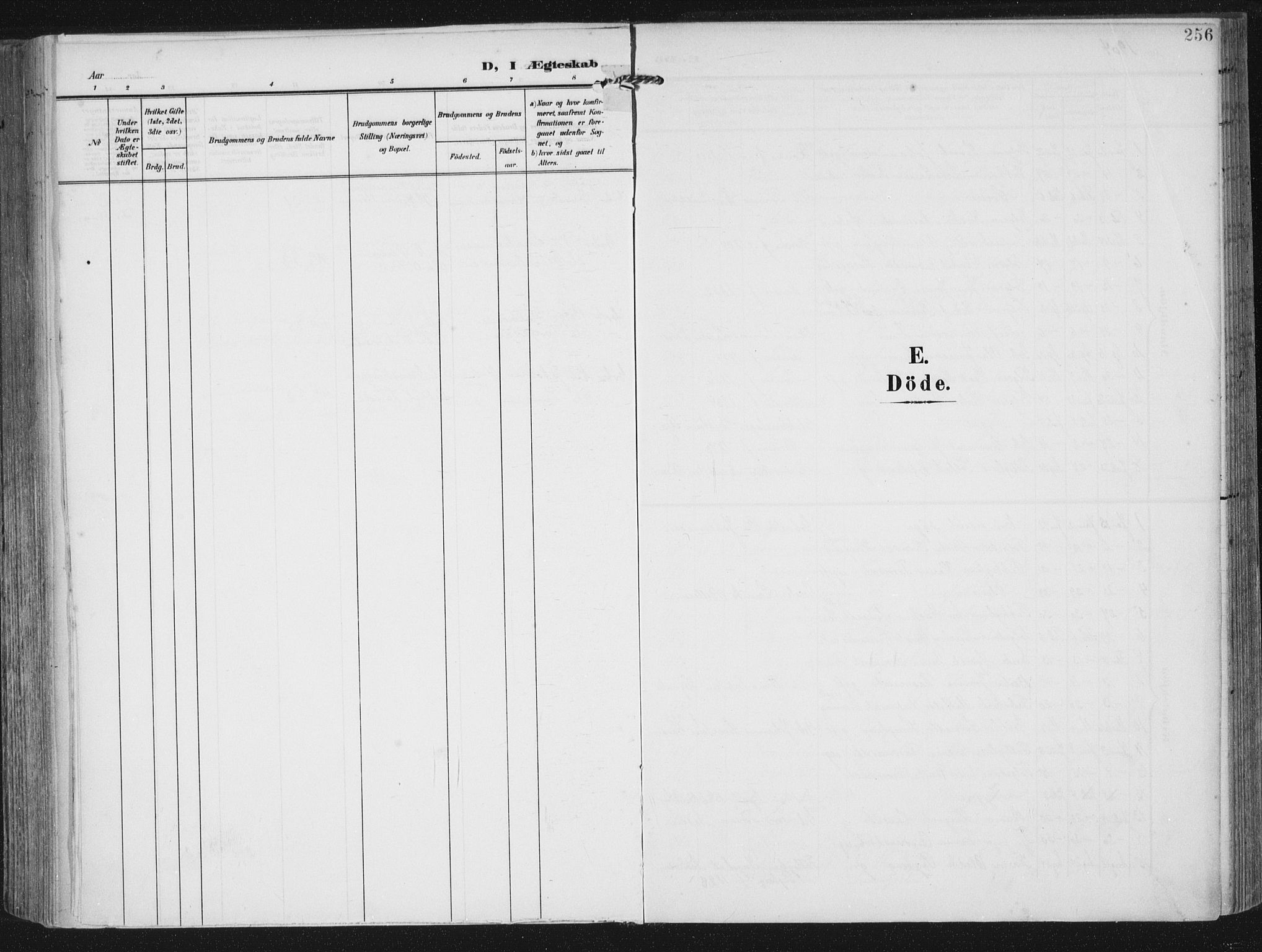 Lye sokneprestkontor, SAST/A-101794/002/A/L0001: Parish register (official) no. A 12, 1904-1920, p. 256