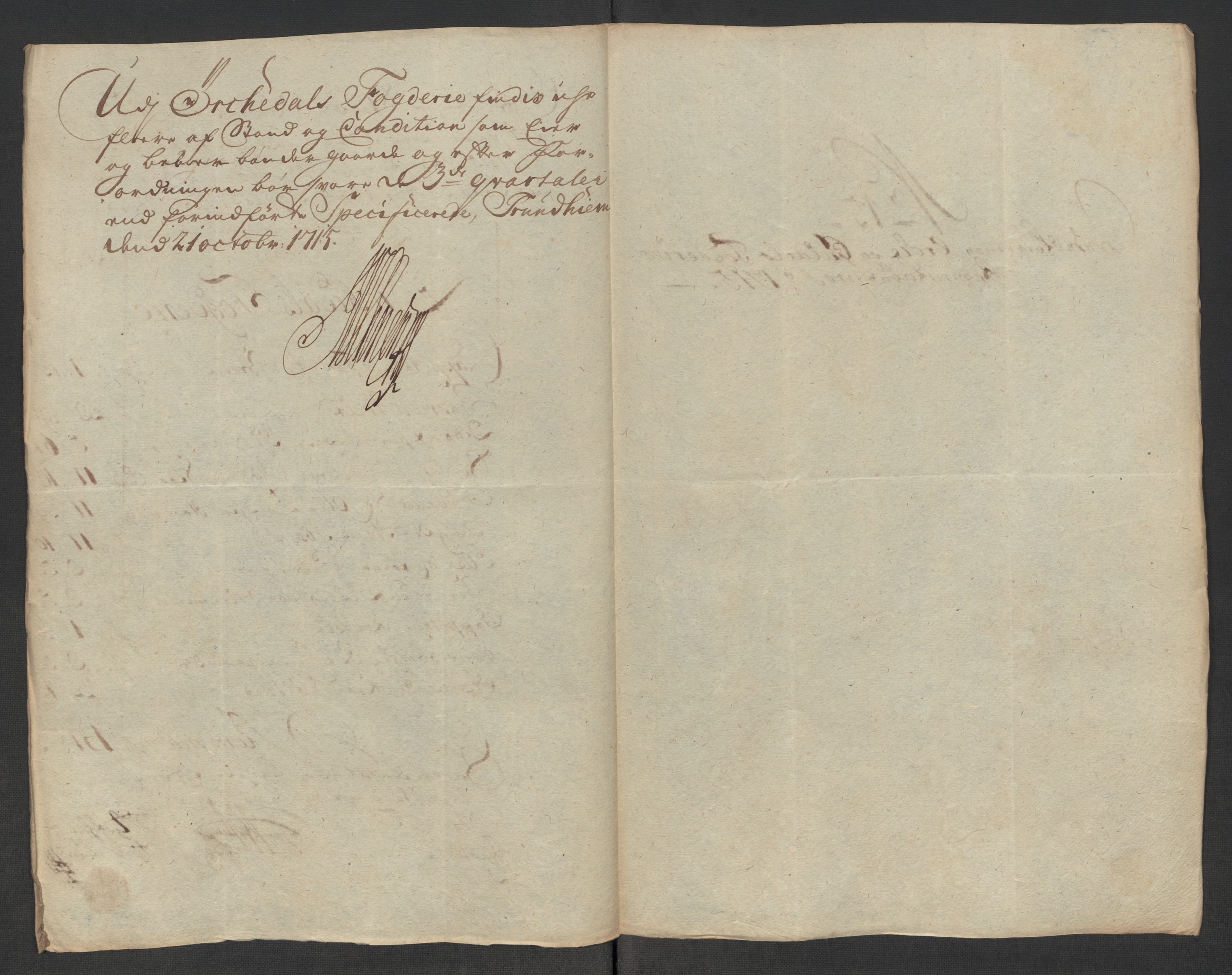 Rentekammeret inntil 1814, Reviderte regnskaper, Fogderegnskap, AV/RA-EA-4092/R60/L3966: Fogderegnskap Orkdal og Gauldal, 1715, p. 172