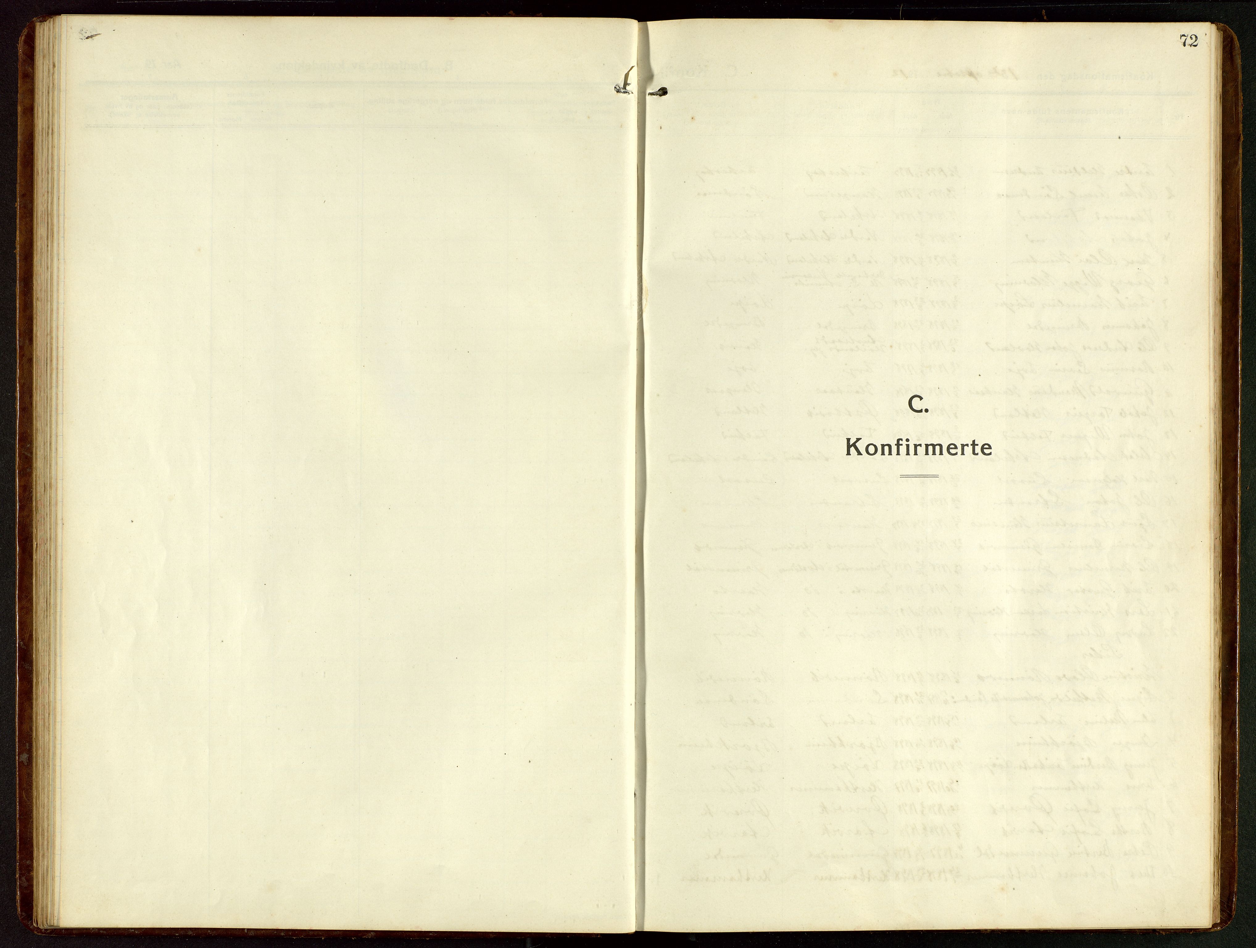 Tysvær sokneprestkontor, SAST/A -101864/H/Ha/Hab/L0011: Parish register (copy) no. B 11, 1913-1946, p. 72